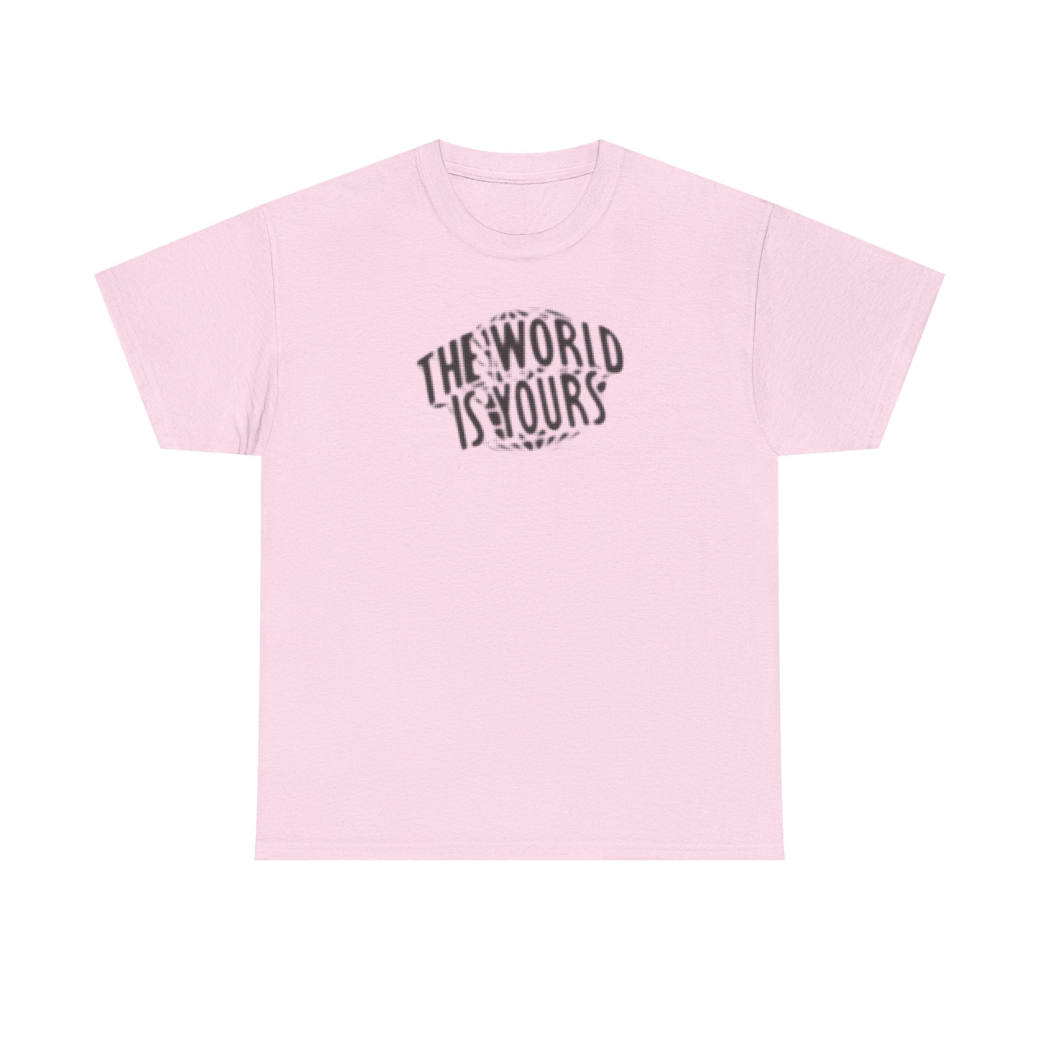 The World is Yours Faded Print 100% Cotton Tee