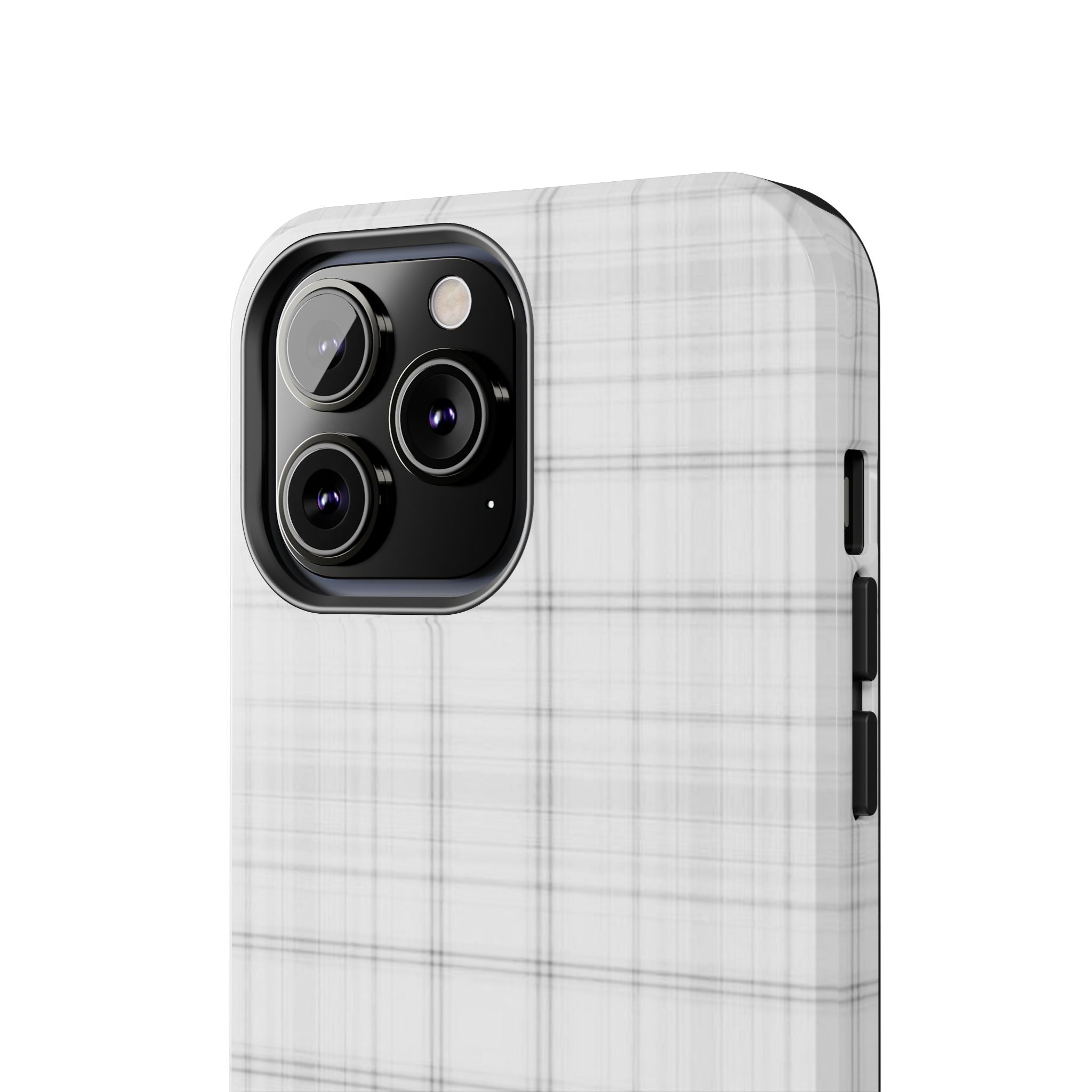 White Gingham Phone Case