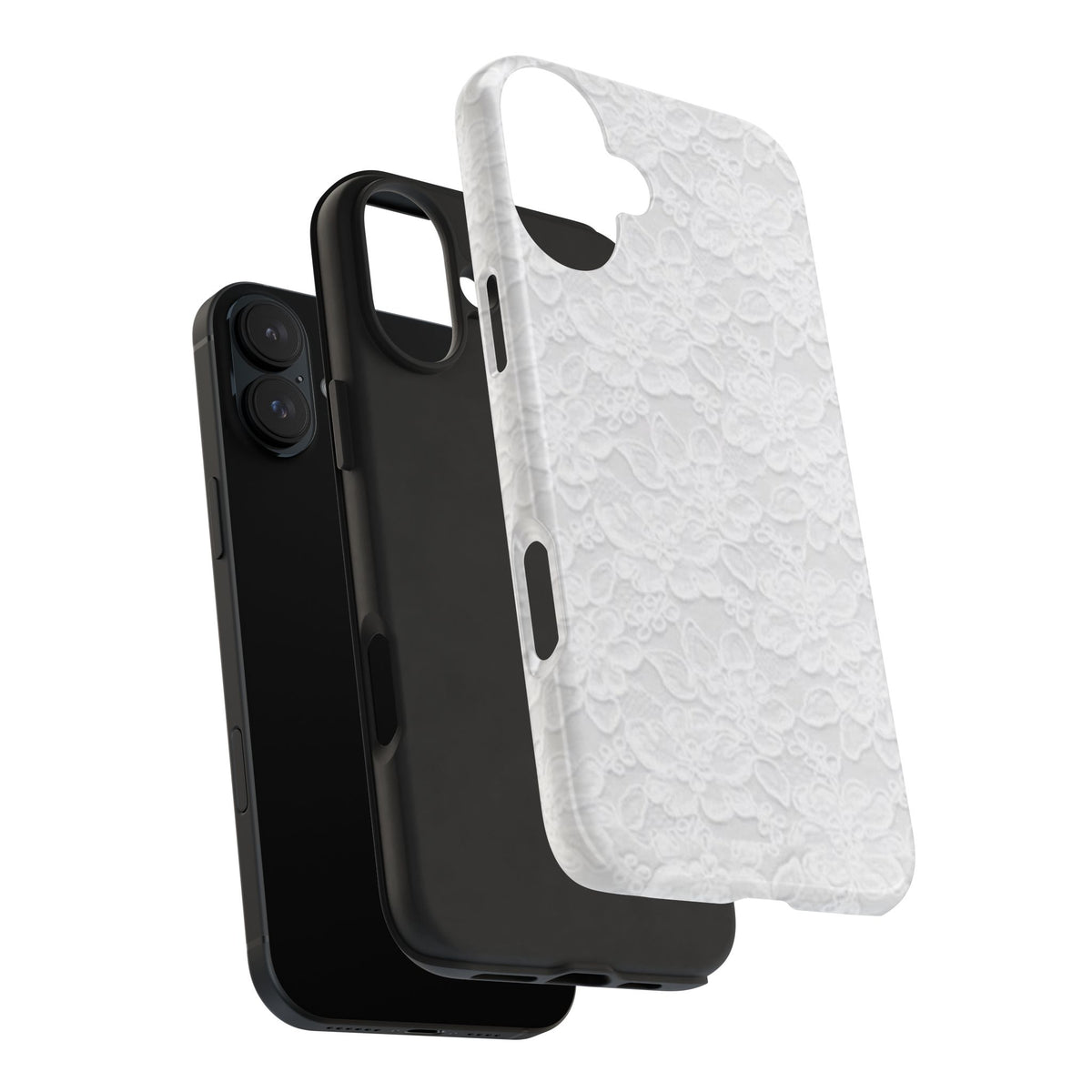 White Lace Coquette Phone Case