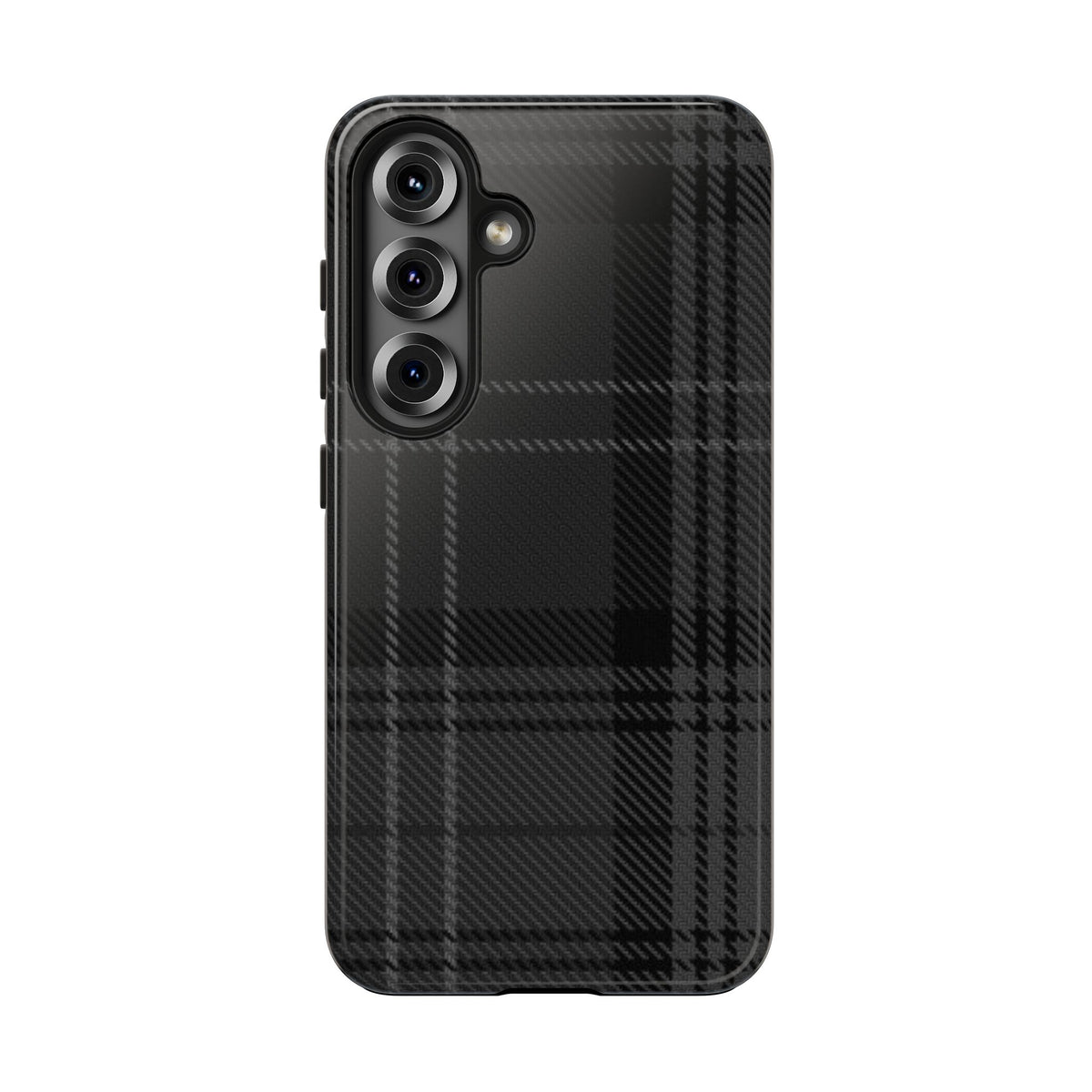Black Plaid Gingham Phone Case