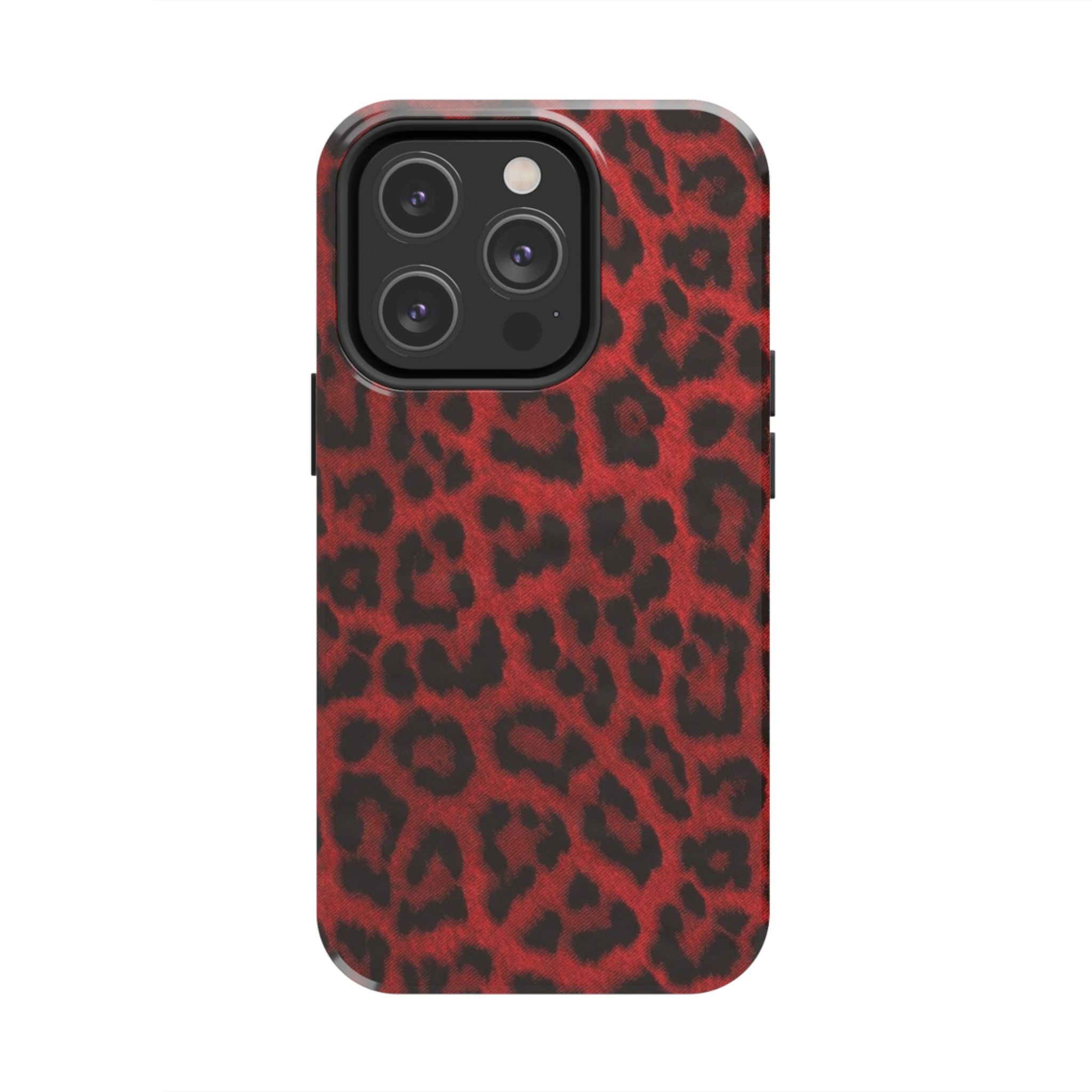 Red Cheetah Leopard Phone Case  - Tough Impact-Resistant Case
