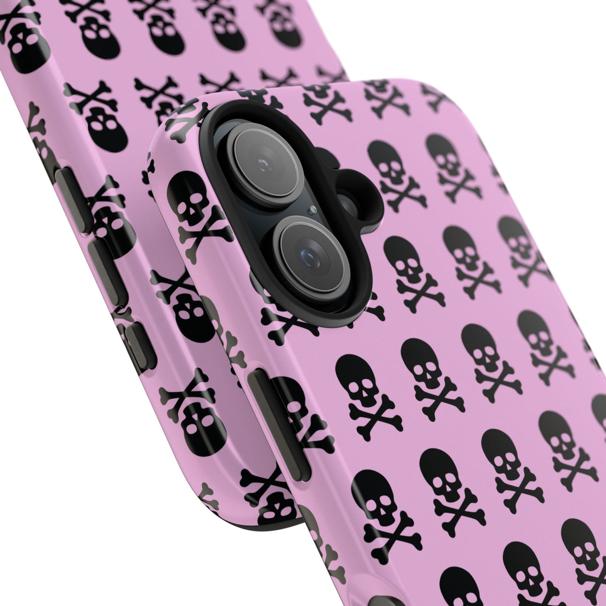 Pink Punk Skull Print Phone Case