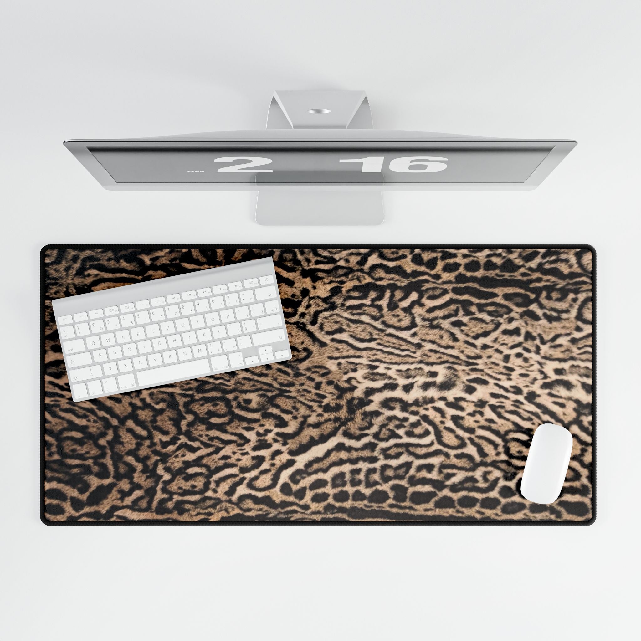 Leopard Cheetah Working Diva XL Mouse Pad