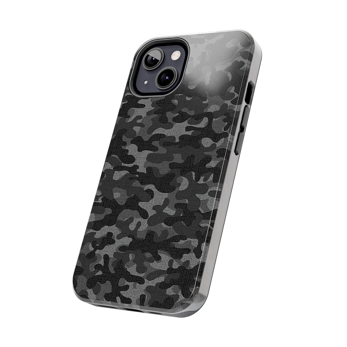 Black Camo Print Phone Case  - Tough Impact-Resistant Cases