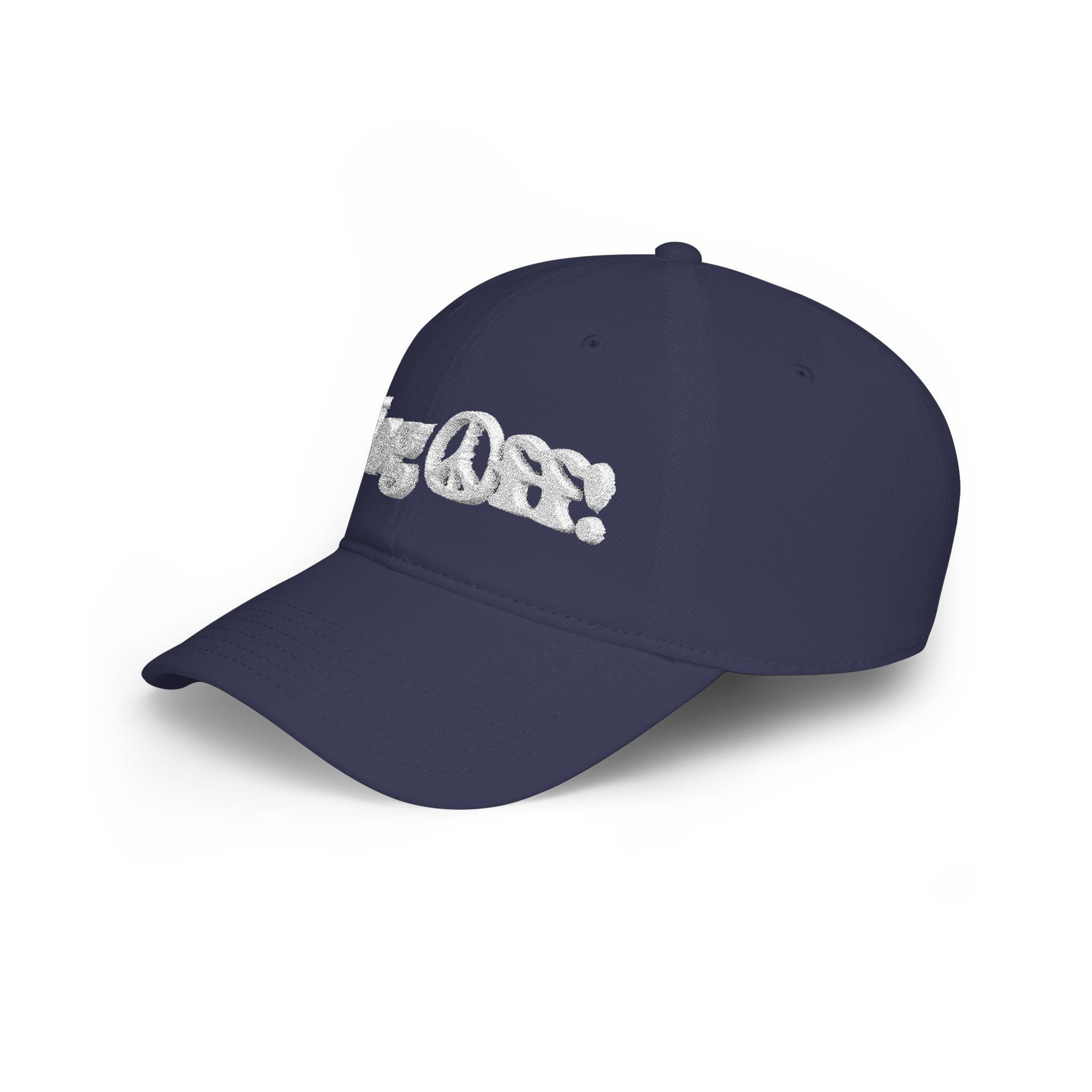Log Off Peace Sign (White Text) Low Profile Baseball Cap