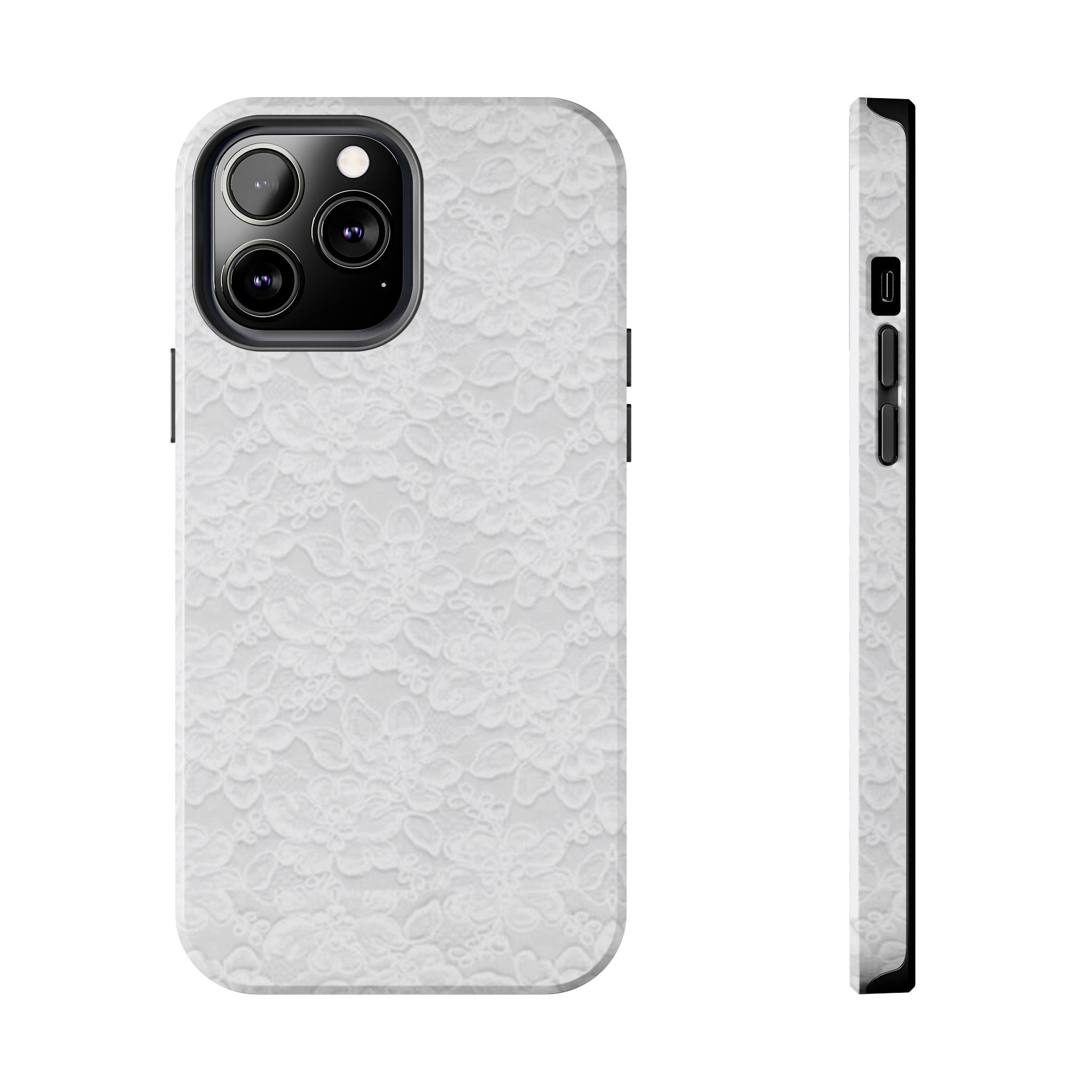 White Lace Coquette Phone Case
