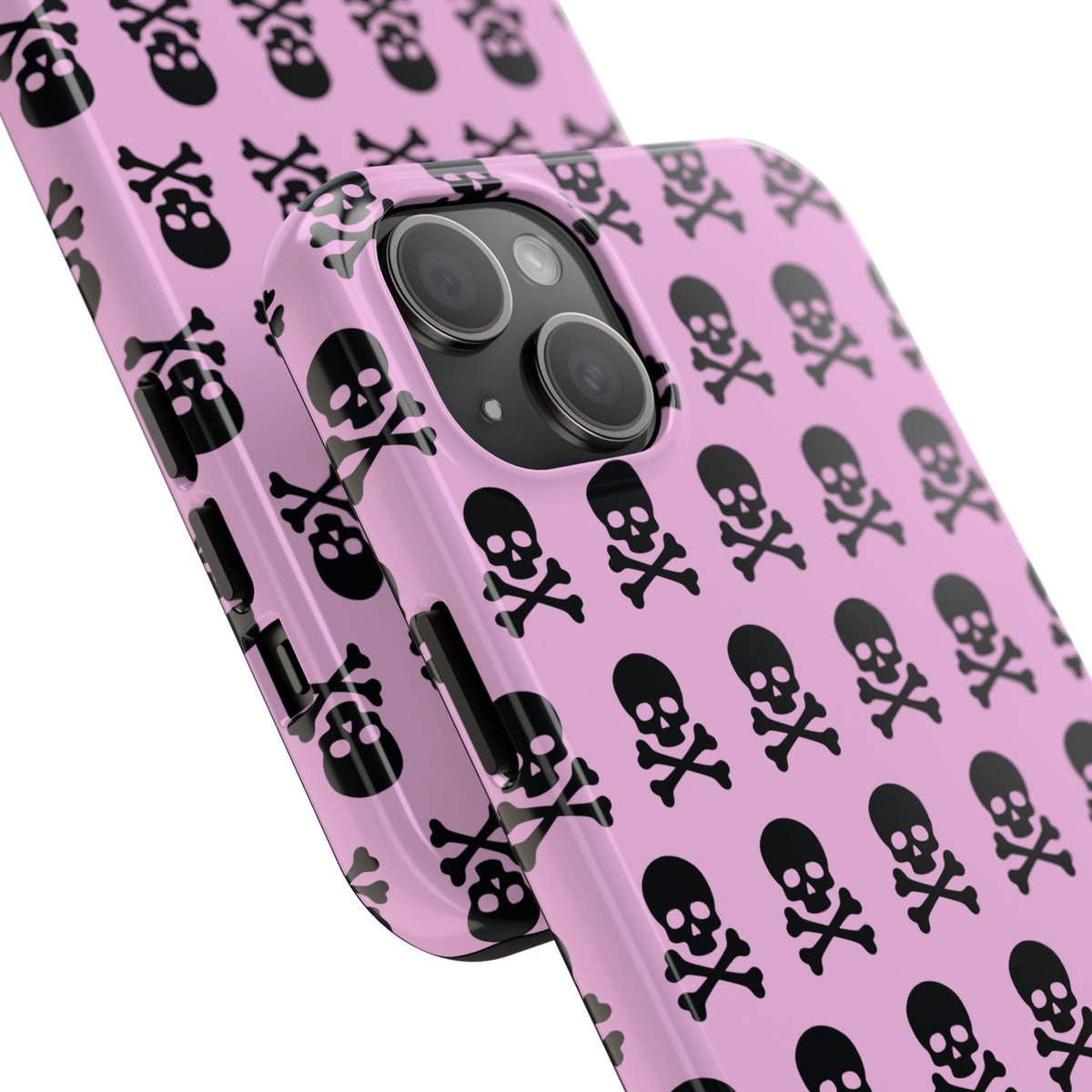 Pink Punk Skull Print Phone Case