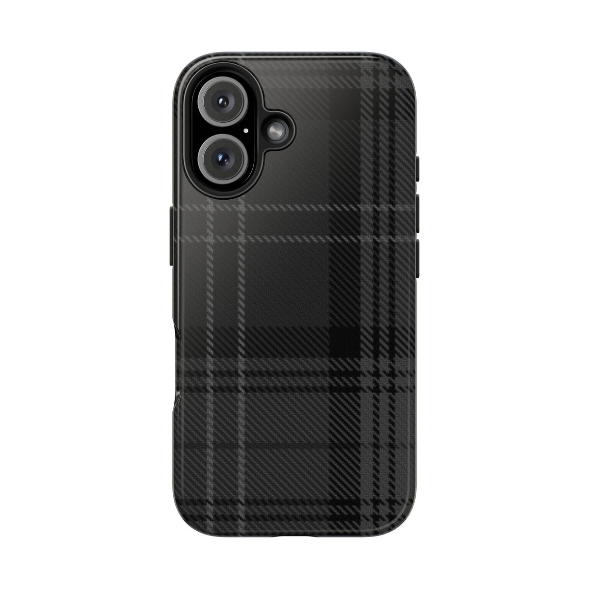 Black Plaid Gingham Phone Case