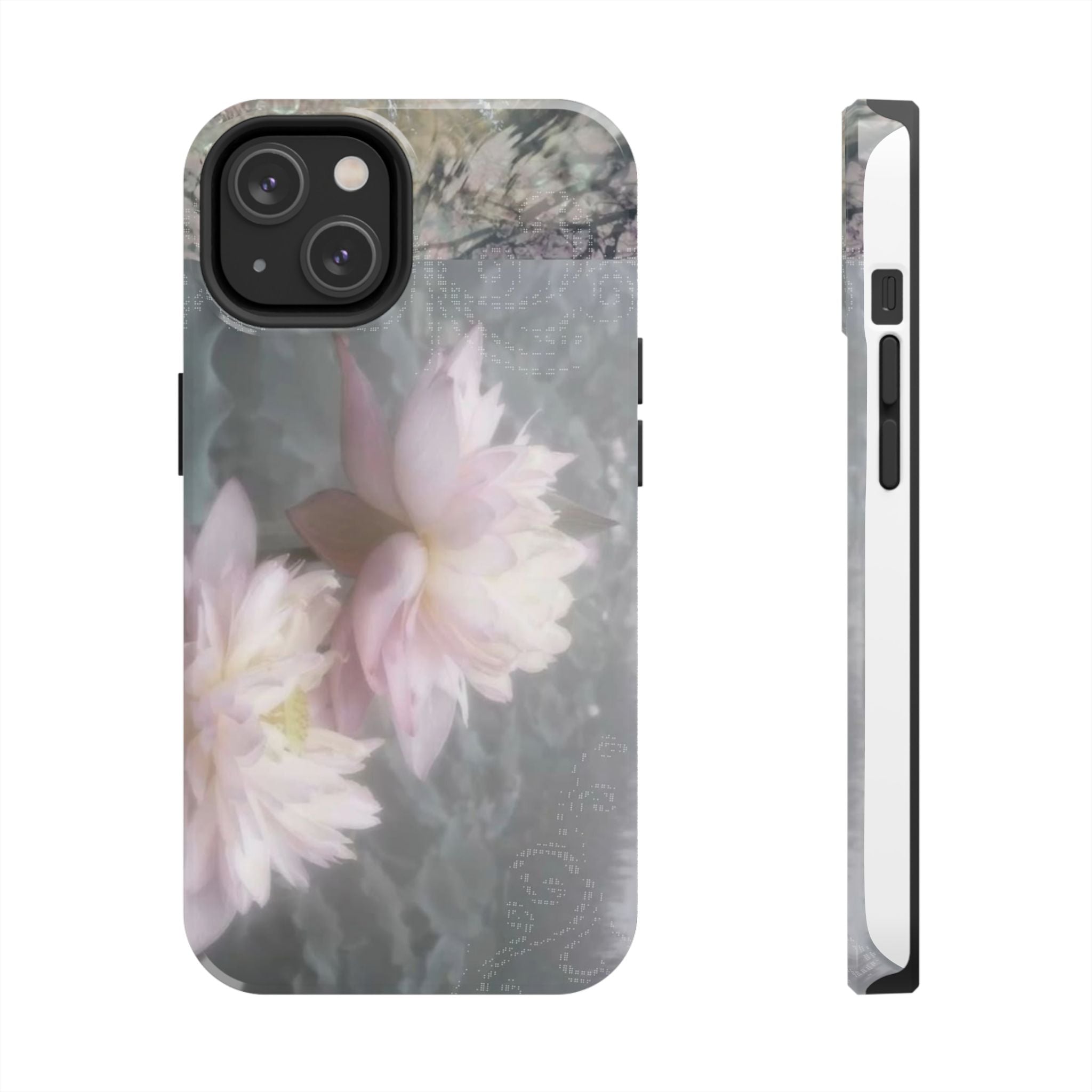 Lotus Flowers Cyber Whimsy Phone Case