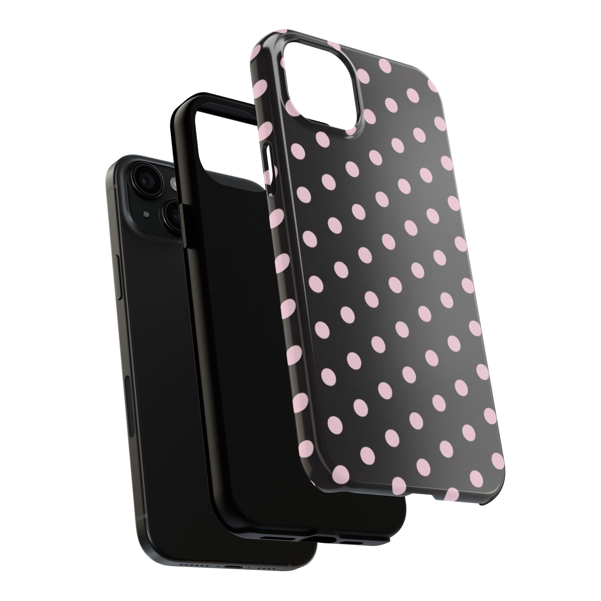 Black and Pink Spots Phone Case