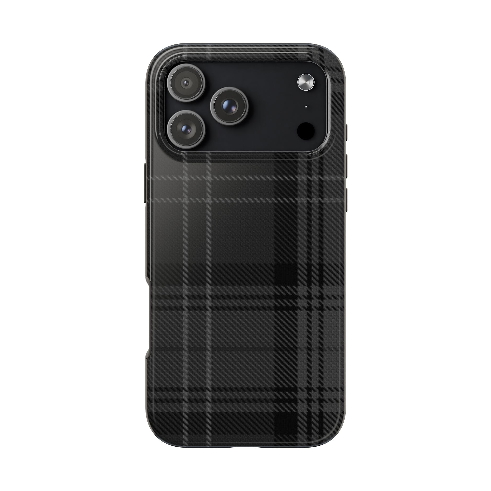 Black Plaid Phone Case  - Tough Impact-Resistant Case
