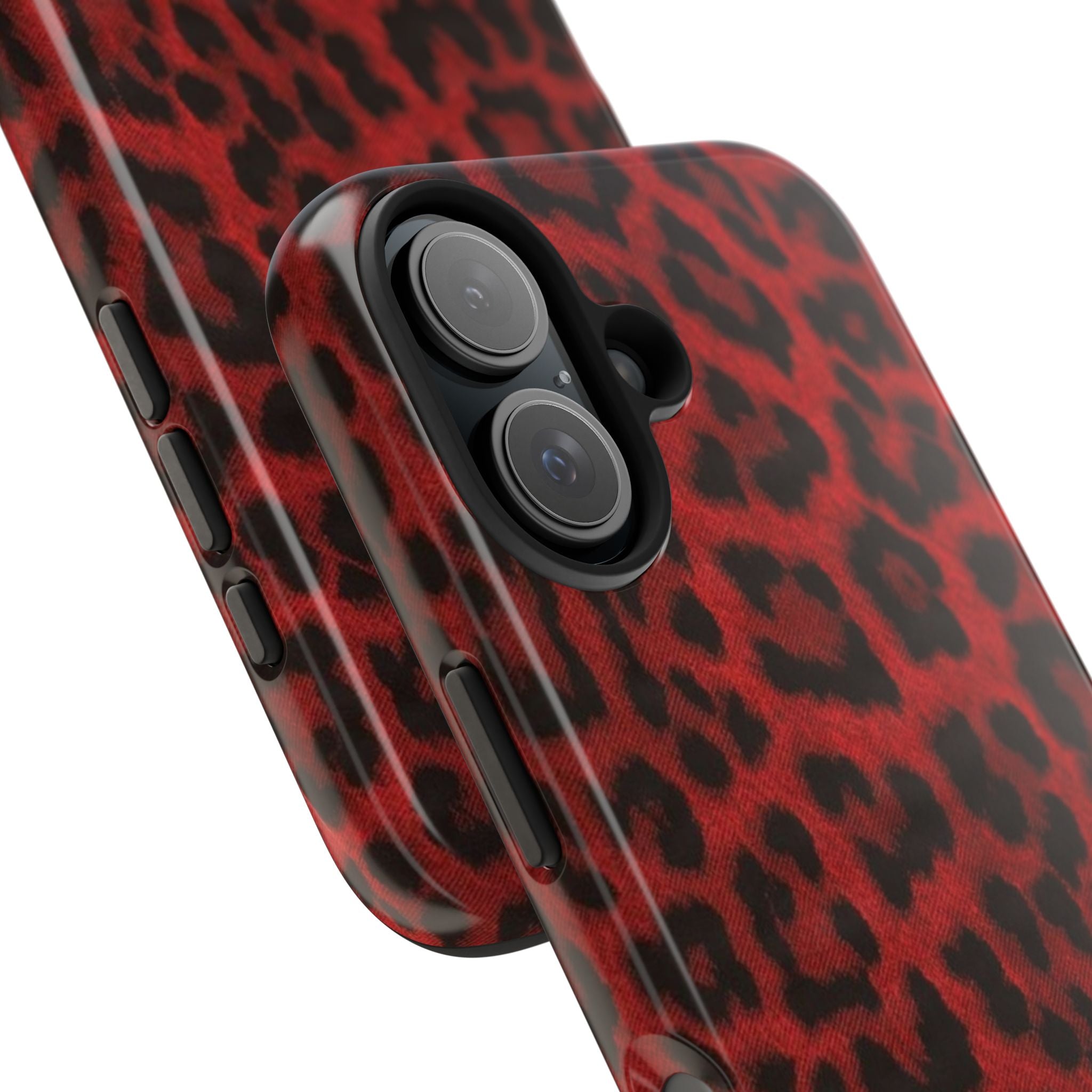 Red Cheetah Leopard Phone Case  - Tough Impact-Resistant Case