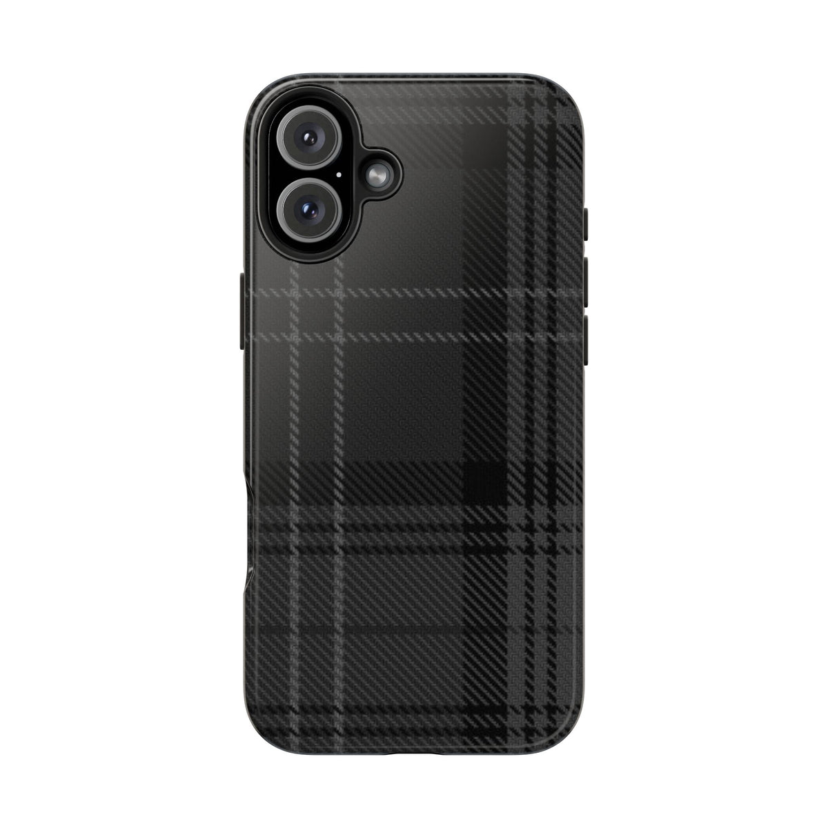 Black Plaid Gingham Phone Case
