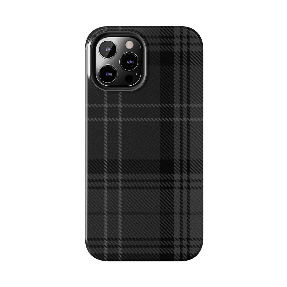 Black Plaid Gingham Phone Case