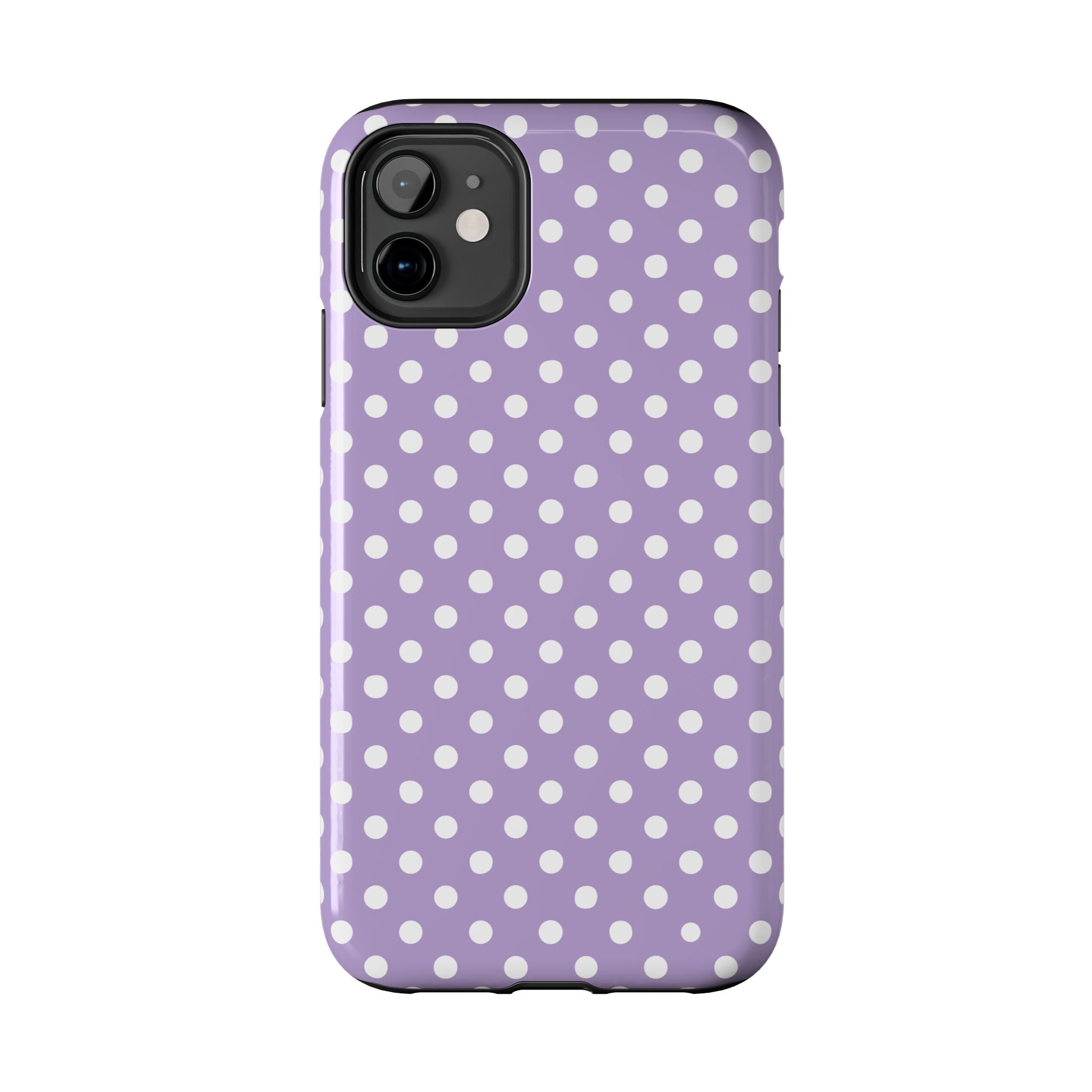 Purple Polka Dot Phone Case  - Tough Impact-Resistant Case