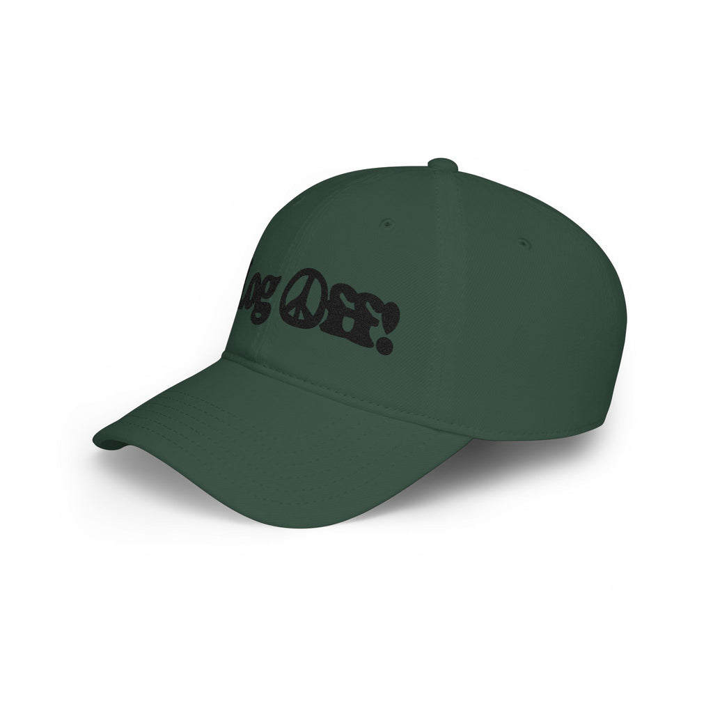 Log Off! Peace Sign Low Profile Baseball Cap