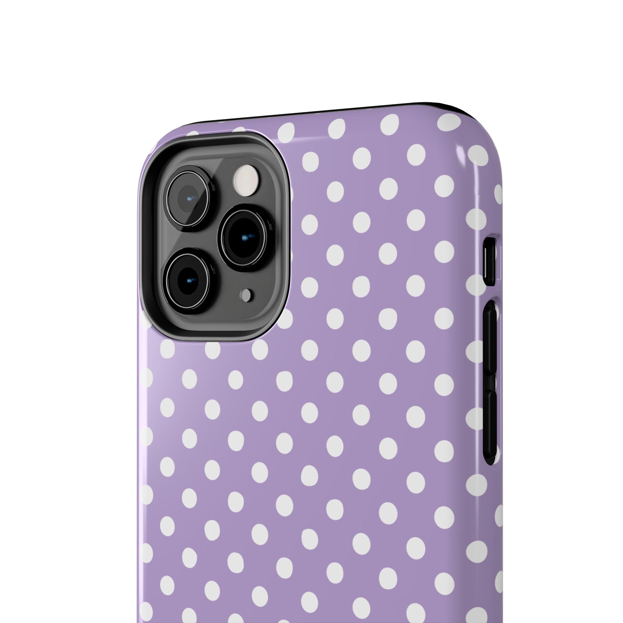 Purple Polka Dot Phone Case  - Tough Impact-Resistant Case
