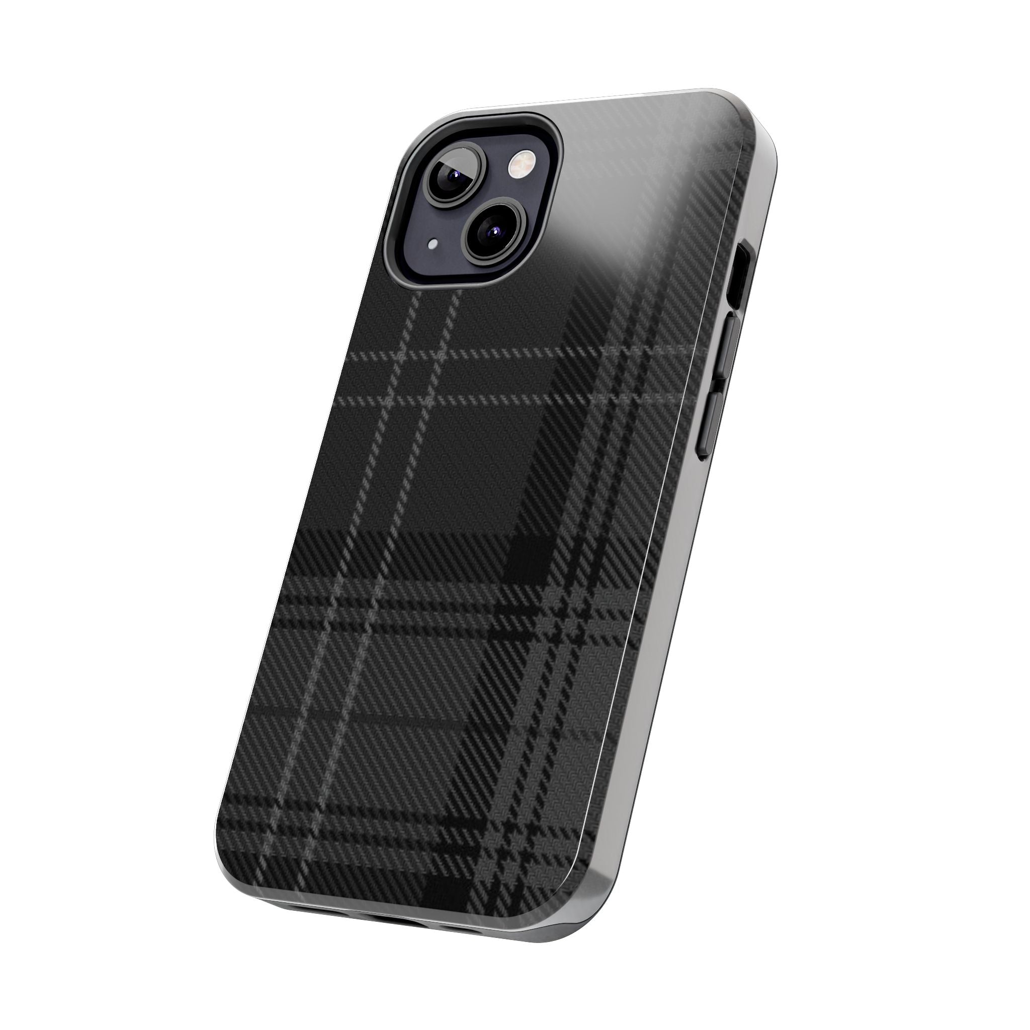 Black Plaid Phone Case  - Tough Impact-Resistant Case