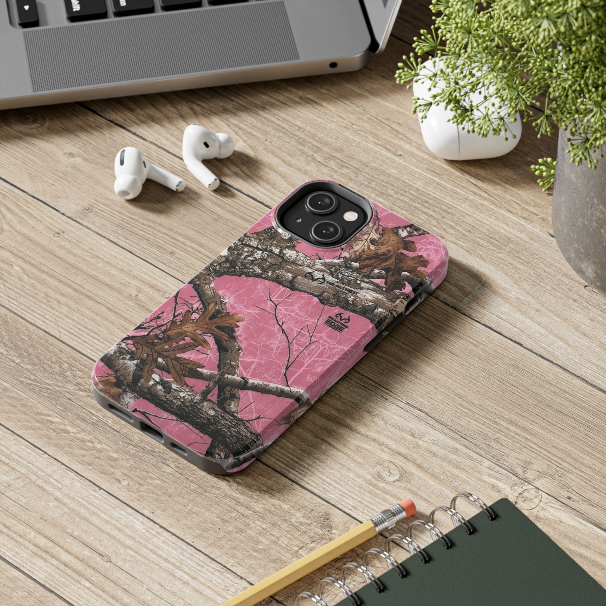 Pink Camo Real Tree Phone Case  - Tough Impact-Resistant Case