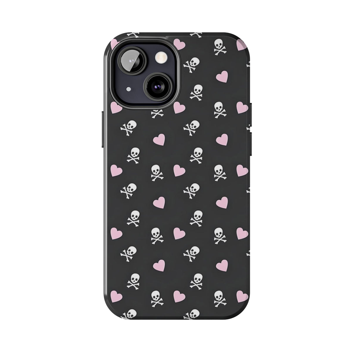 Cute Skulls and Hearts Phone Case  - Tough Impact-Resistant Case