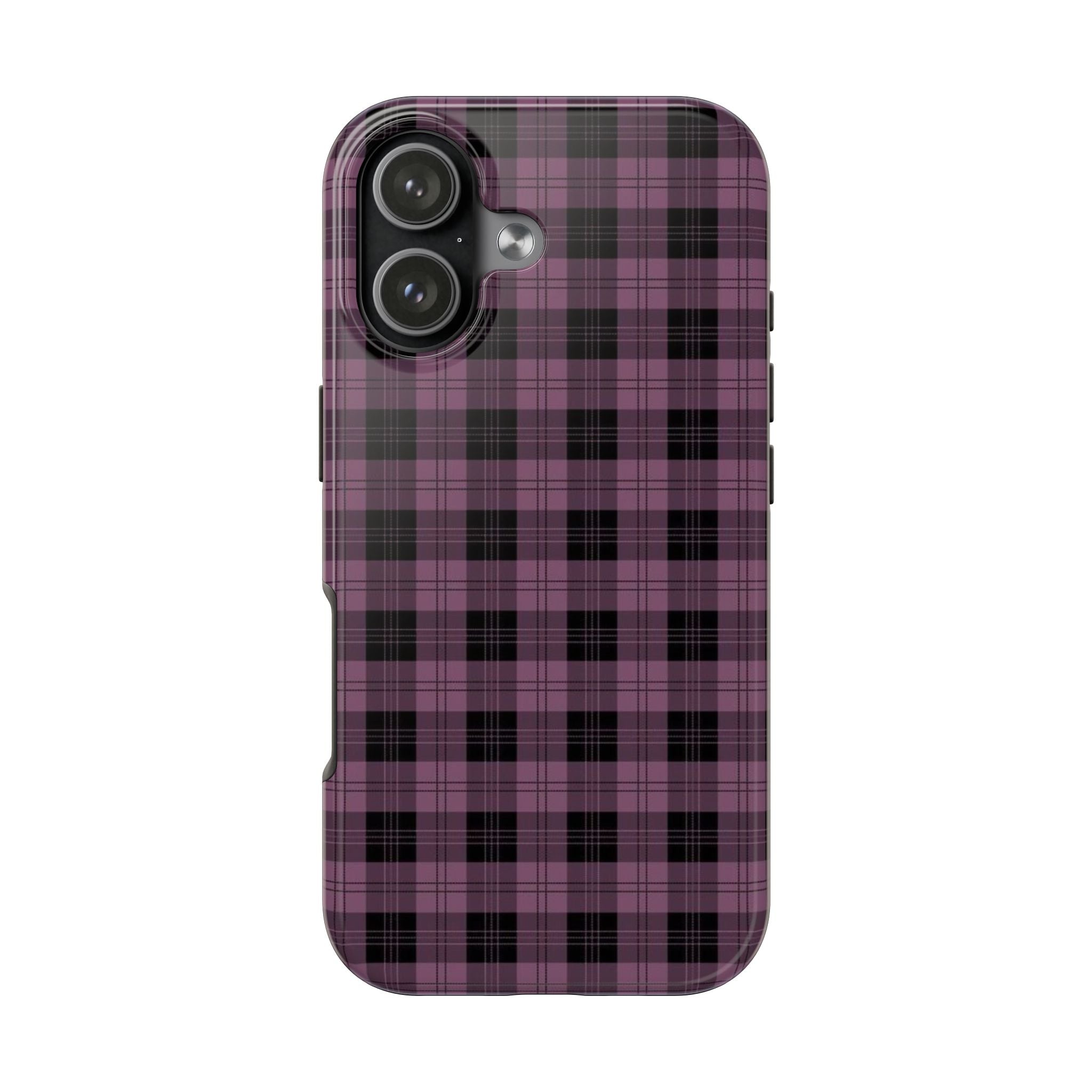 Emo Dark Pink Gingham Plaid Phone Case  - Tough Impact-Resistant Case
