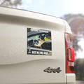 Dog meme " No time to explain get in the car" Bumper Magnet