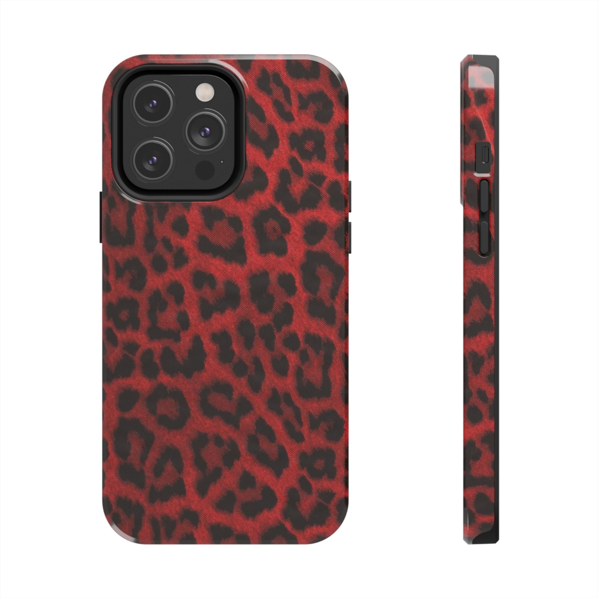 Red Cheetah Leopard Phone Case  - Tough Impact-Resistant Case