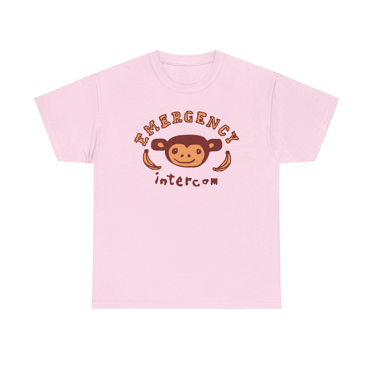 Emergency Intercom Monkey Logo 100% Cotton Tee Shirt