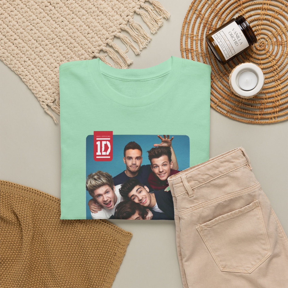 One Direction Shirt Vintage Style Lyric Inspired 1D 100% Cotton Shirt