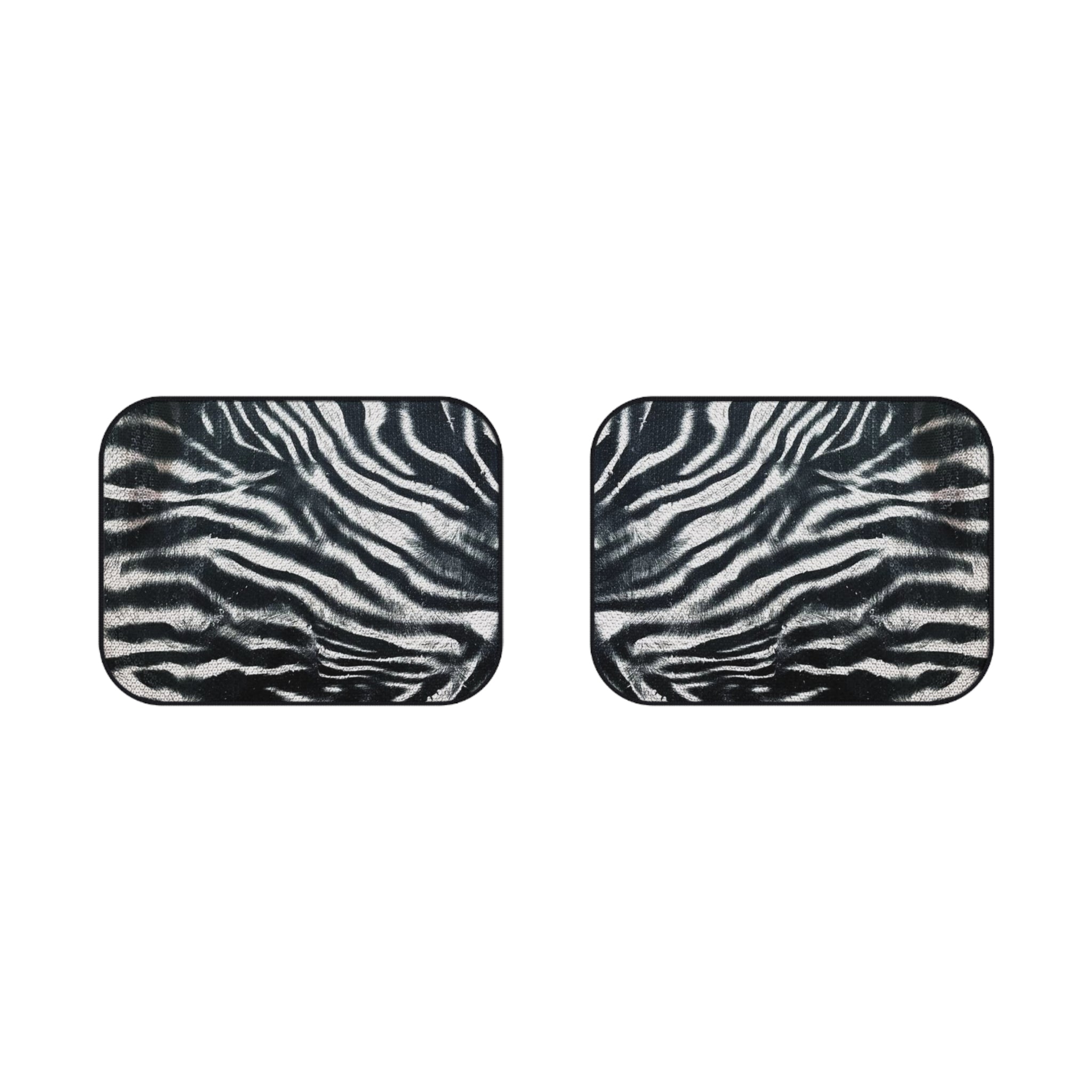 Zebra Rear Car Mats - Rear Floor Mats Set of 2