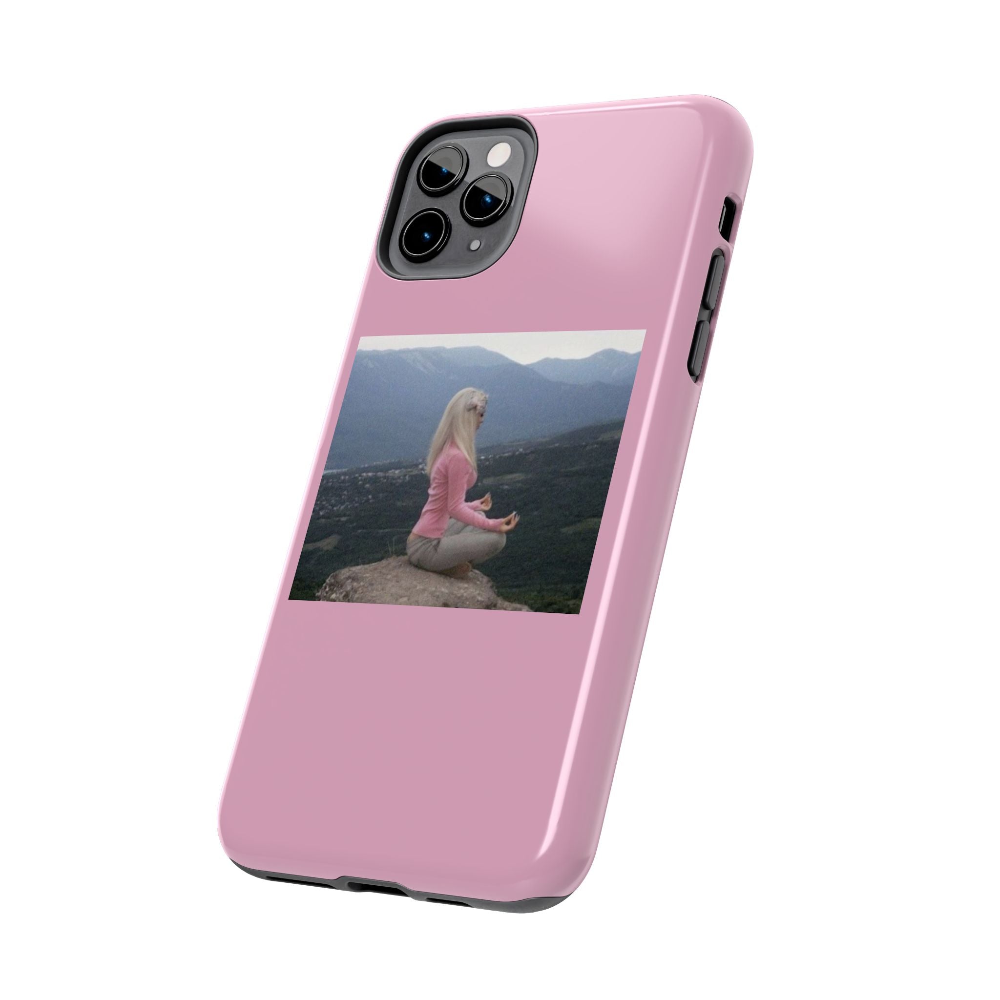 Manifestation Yoga Girl Manifesting Meme Phone Case