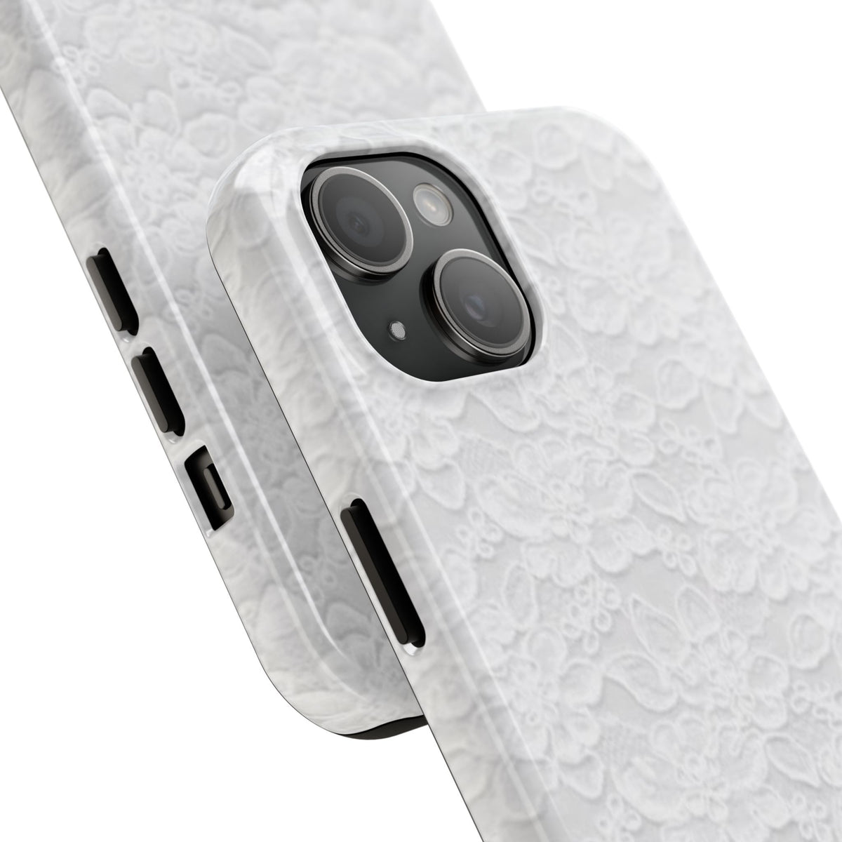 White Lace Coquette Phone Case