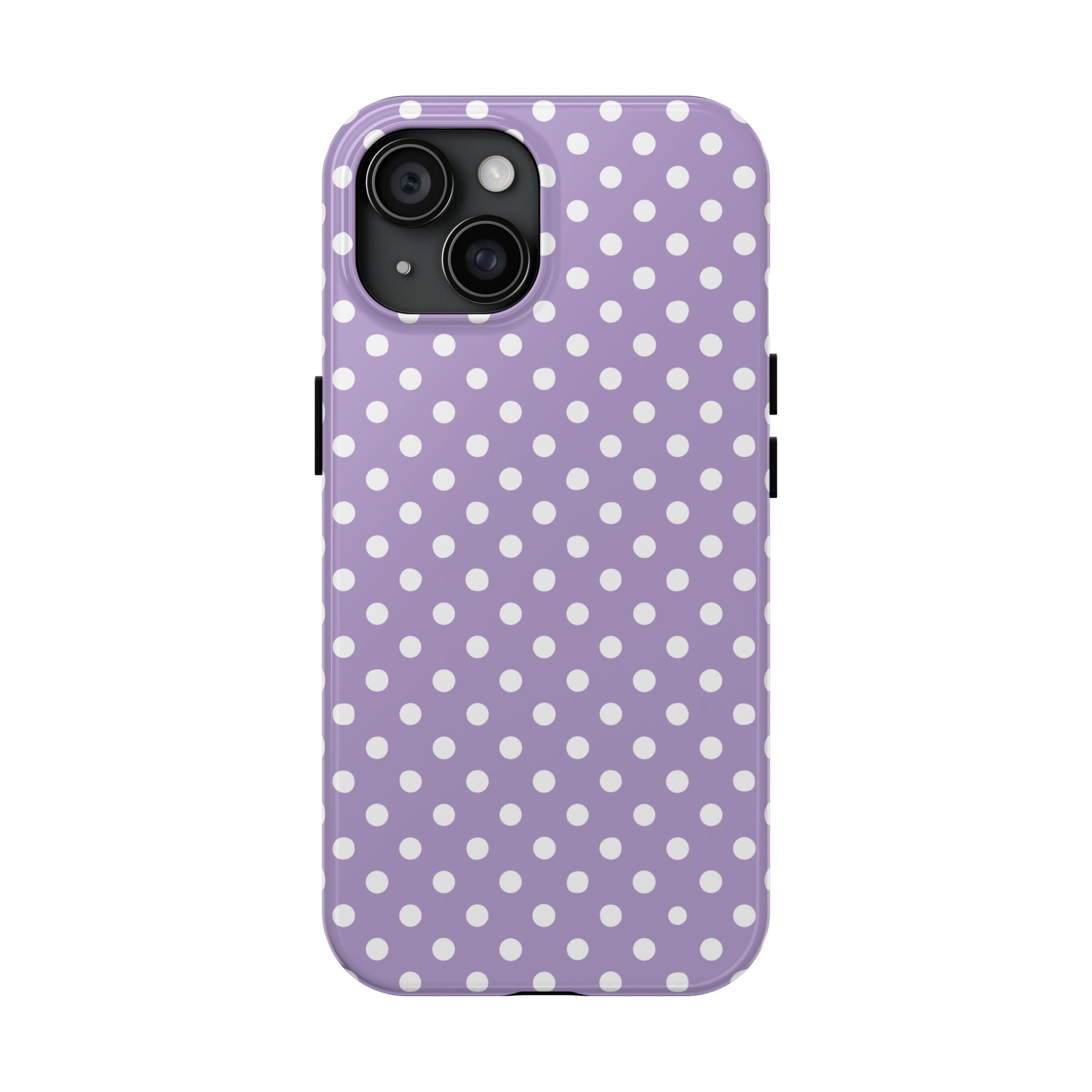 Purple Polka Dot Phone Case  - Tough Impact-Resistant Case