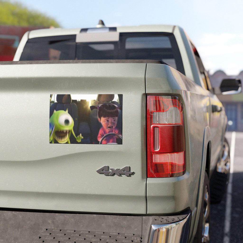 Funny new driver bumper magnet - Monsters Inc