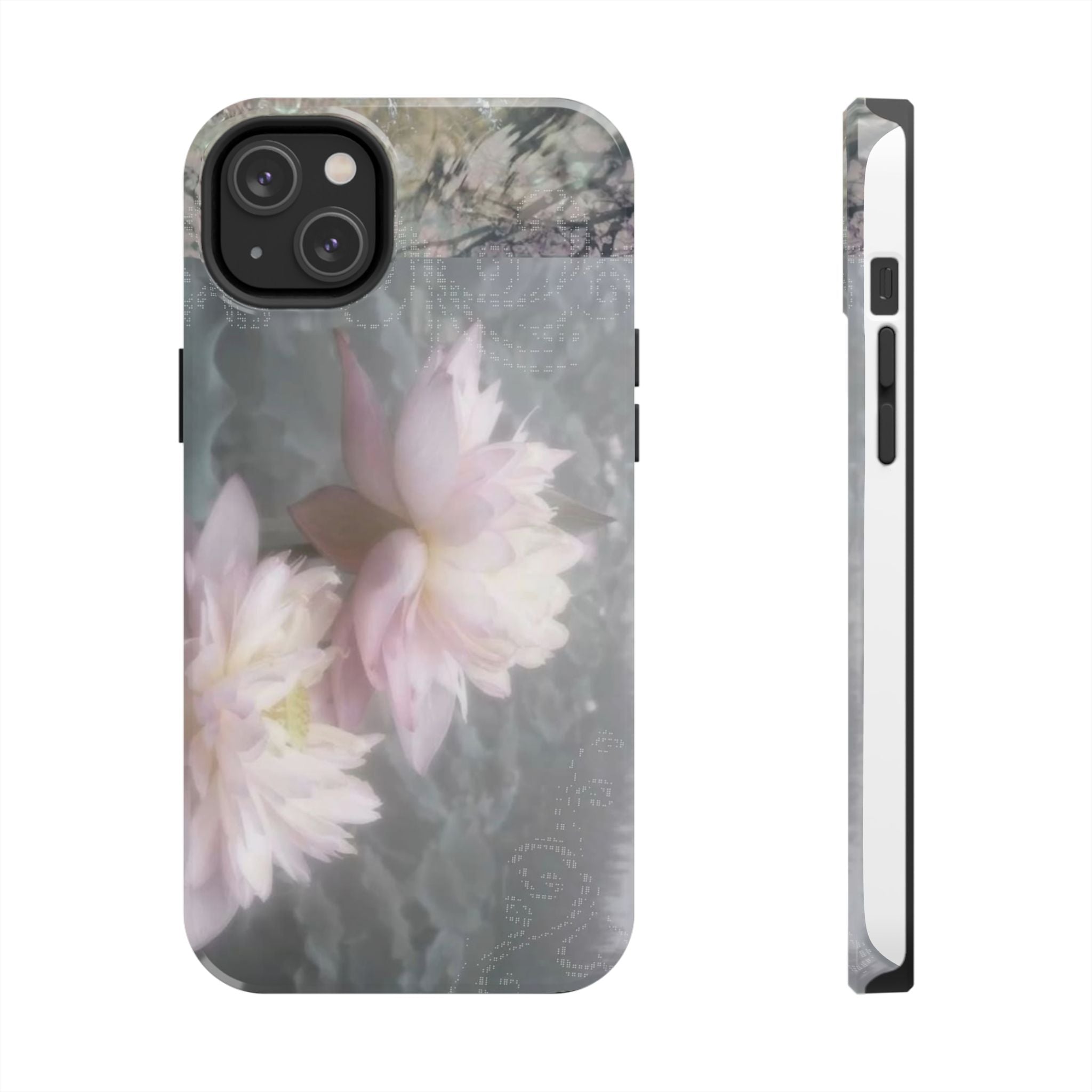 Lotus Flowers Cyber Whimsy Tough Phone Case