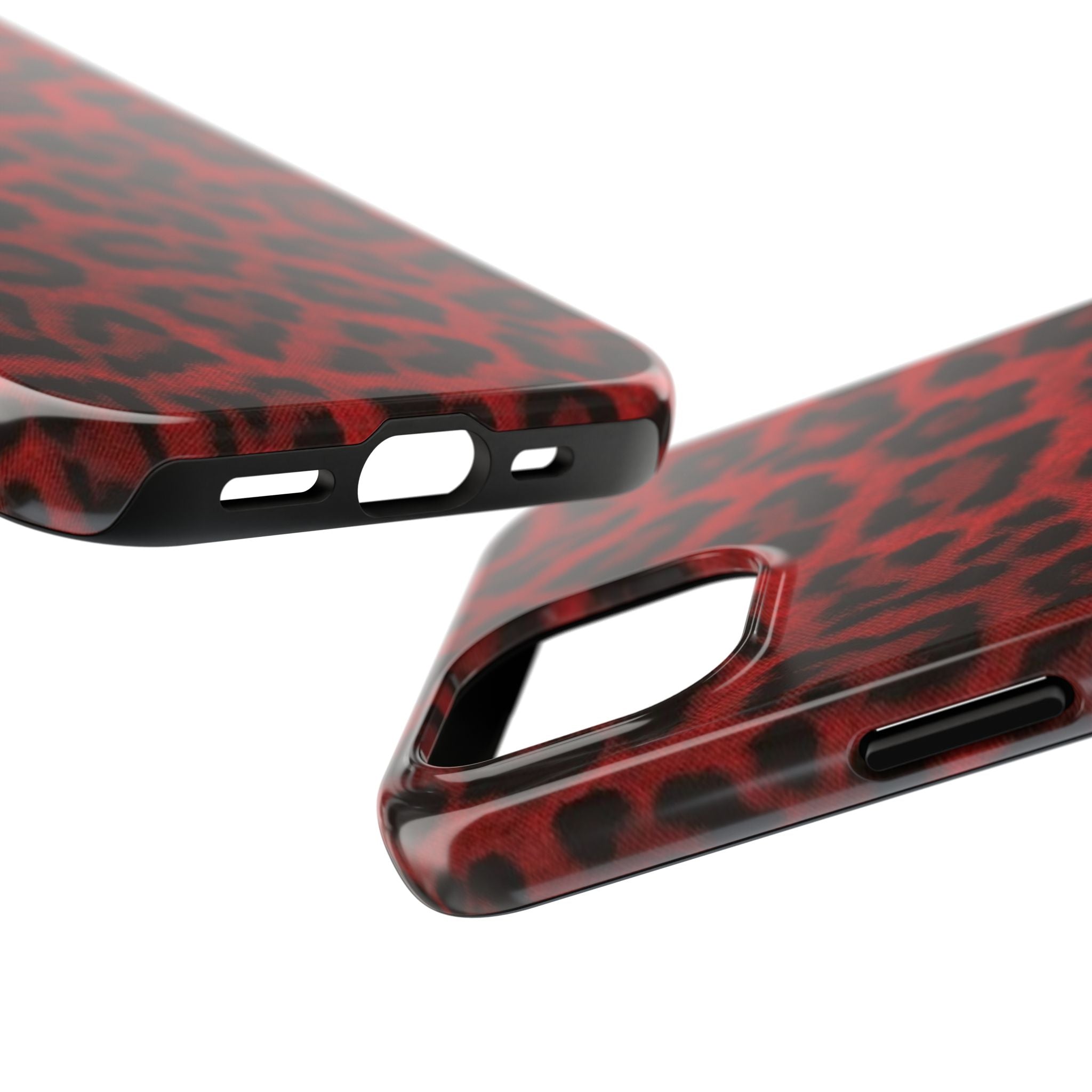 Red Cheetah Leopard Phone Case  - Tough Impact-Resistant Case