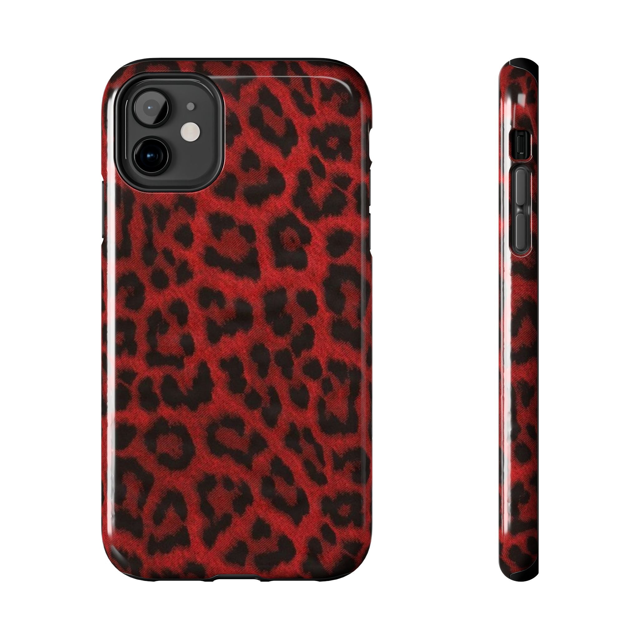 Red Cheetah Leopard Phone Case  - Tough Impact-Resistant Case