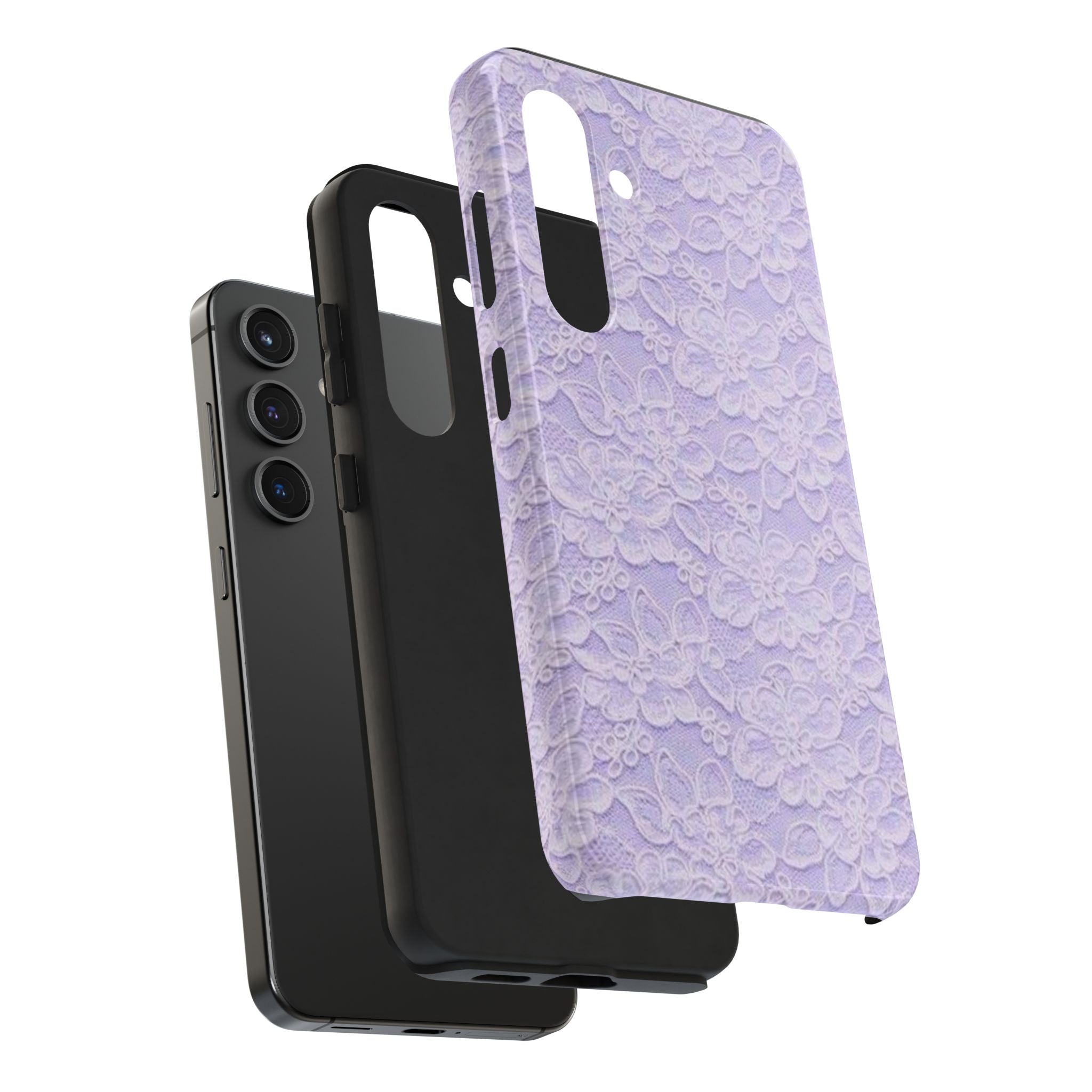 Purple Lace Cute Coquette Phone Case