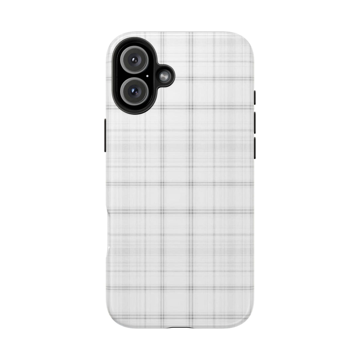 White Gingham Phone Case