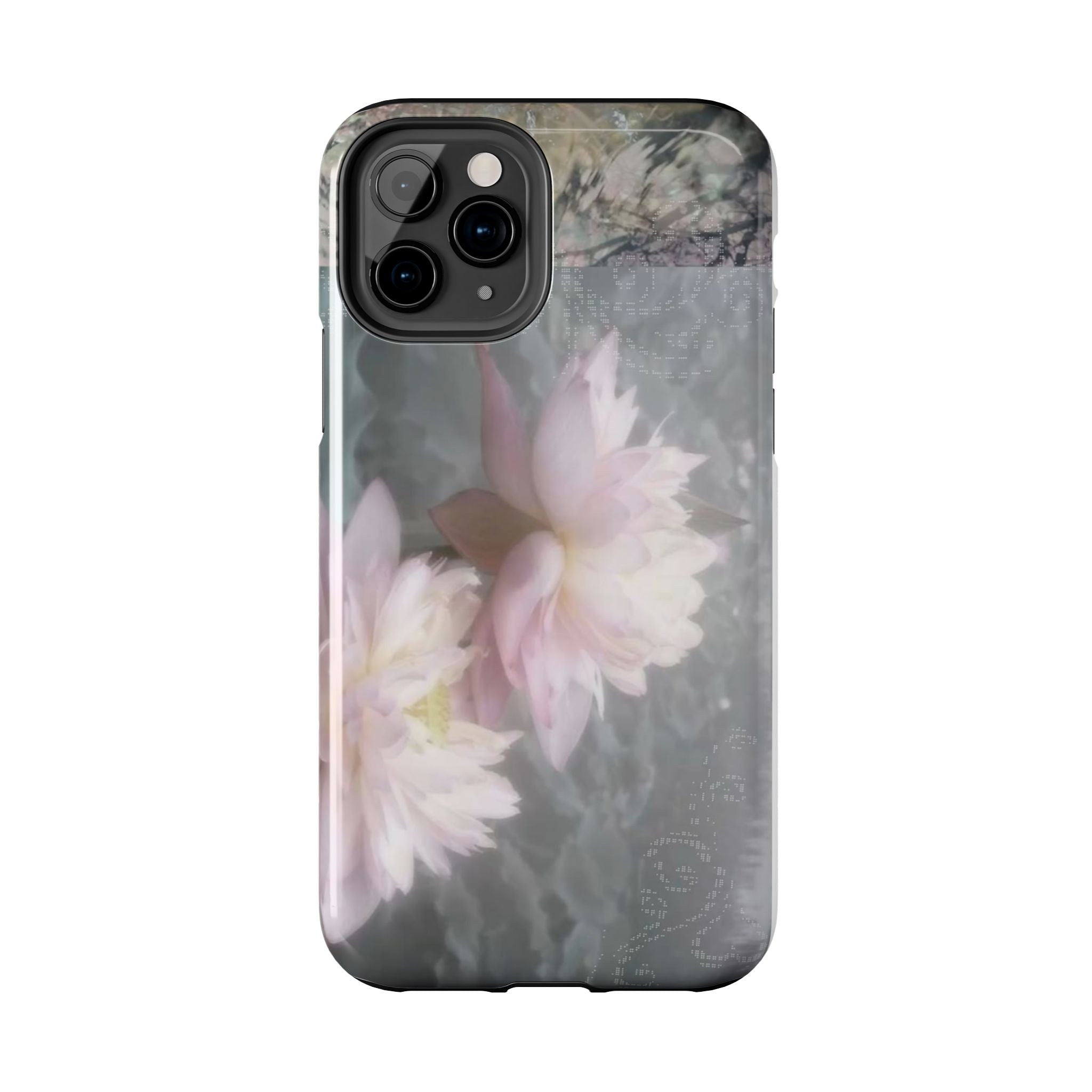 Lotus Flowers Cyber Whimsy Phone Case