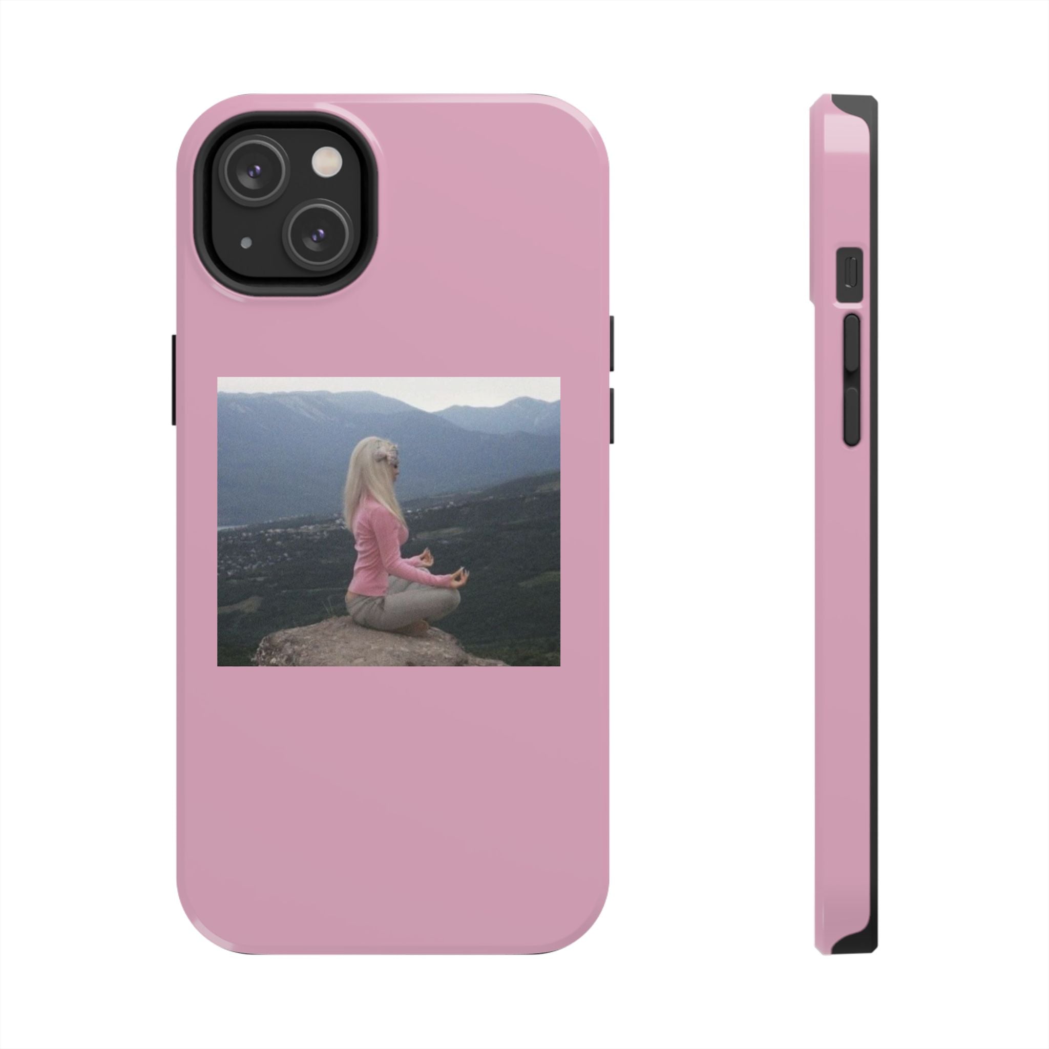 Manifestation Yoga Girl Manifesting Meme Phone Case