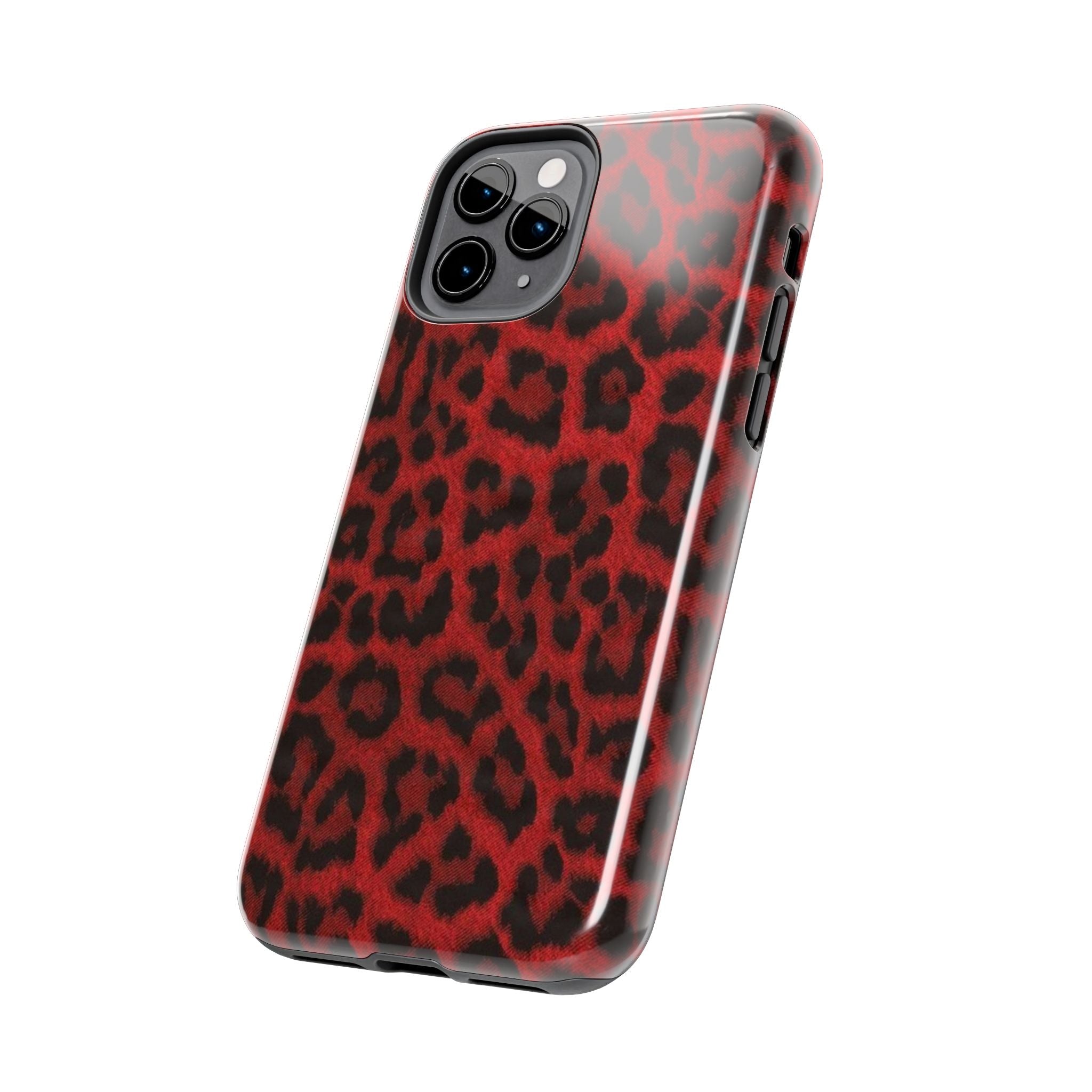 Red Cheetah Leopard Phone Case  - Tough Impact-Resistant Case