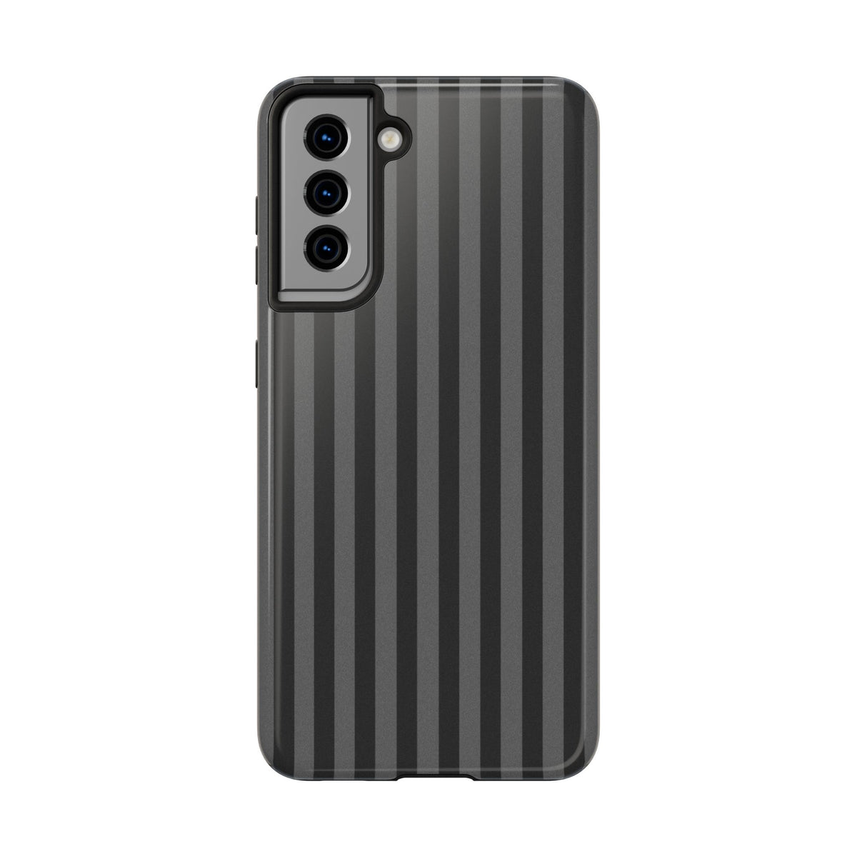 Dark Grey and Black Stripes Phone Case