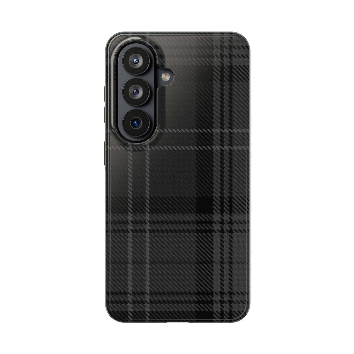 Black Plaid Gingham Phone Case