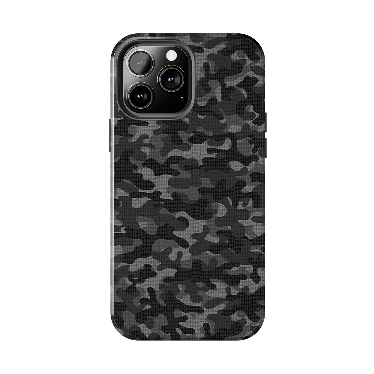 Black Camo Print Phone Case  - Tough Impact-Resistant Cases