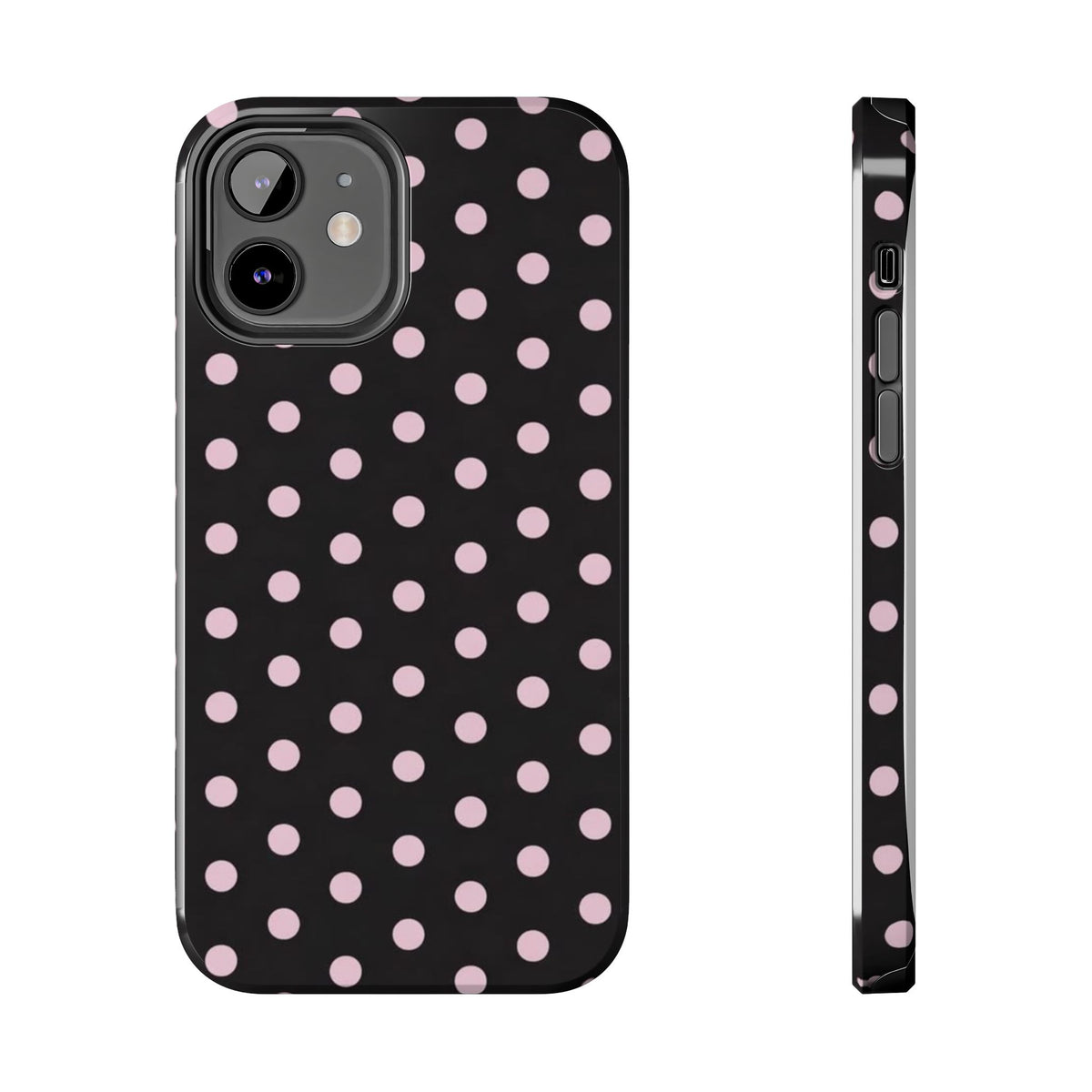 Black and Pink Spots Phone Case