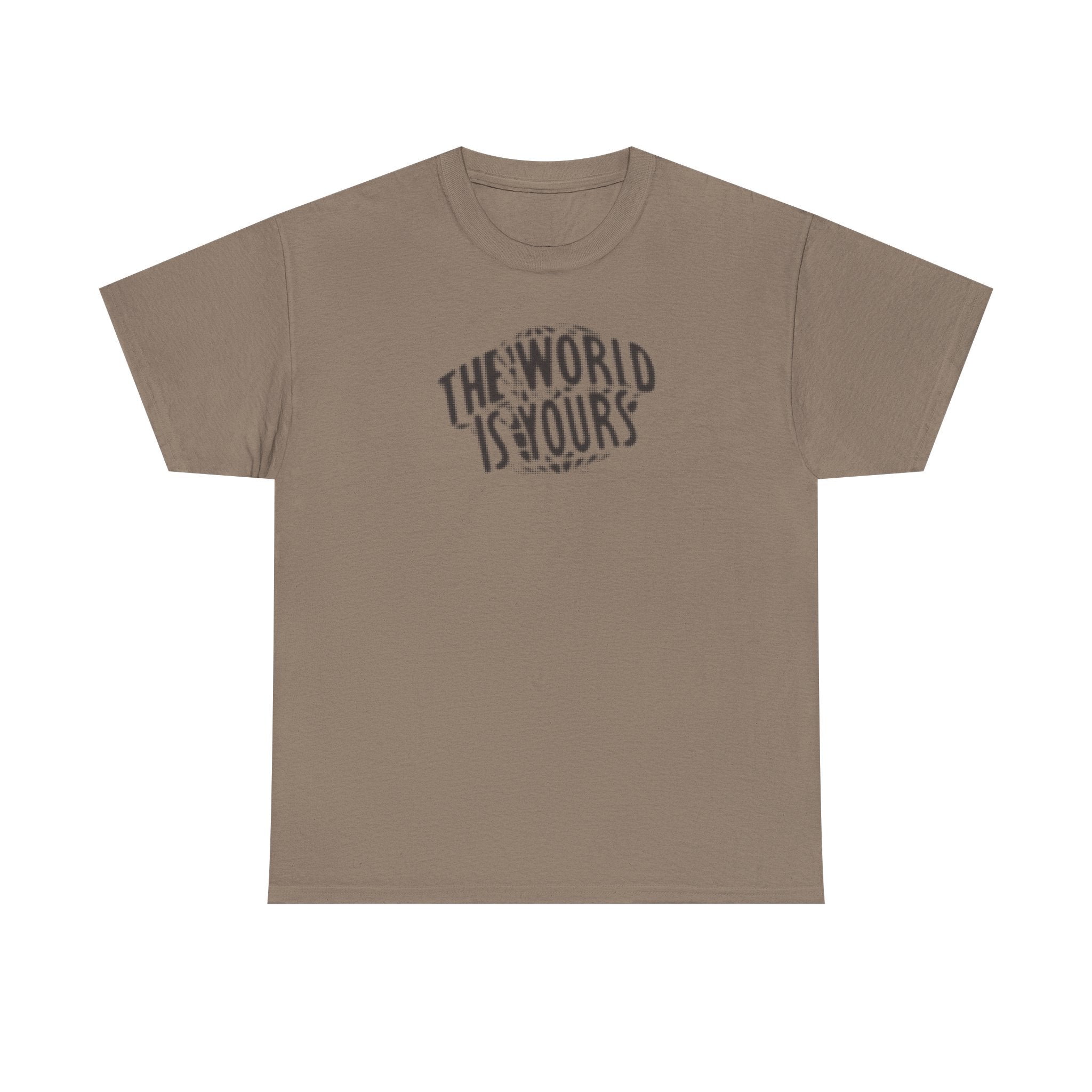 The World is Yours Faded Print 100% Cotton Tee