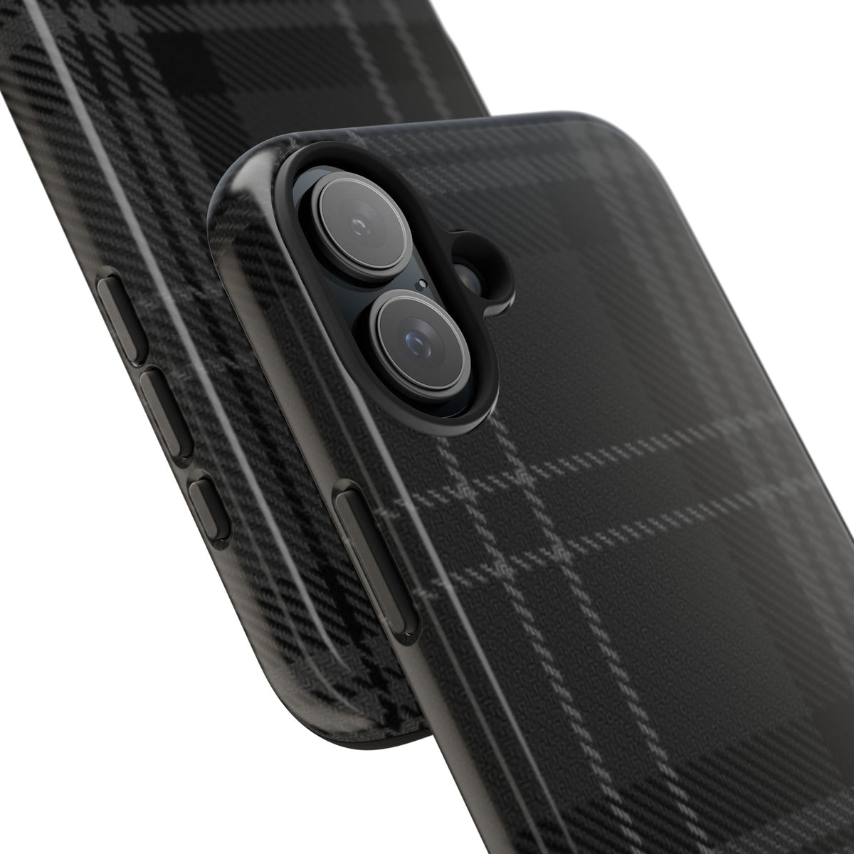Black Plaid Gingham Phone Case