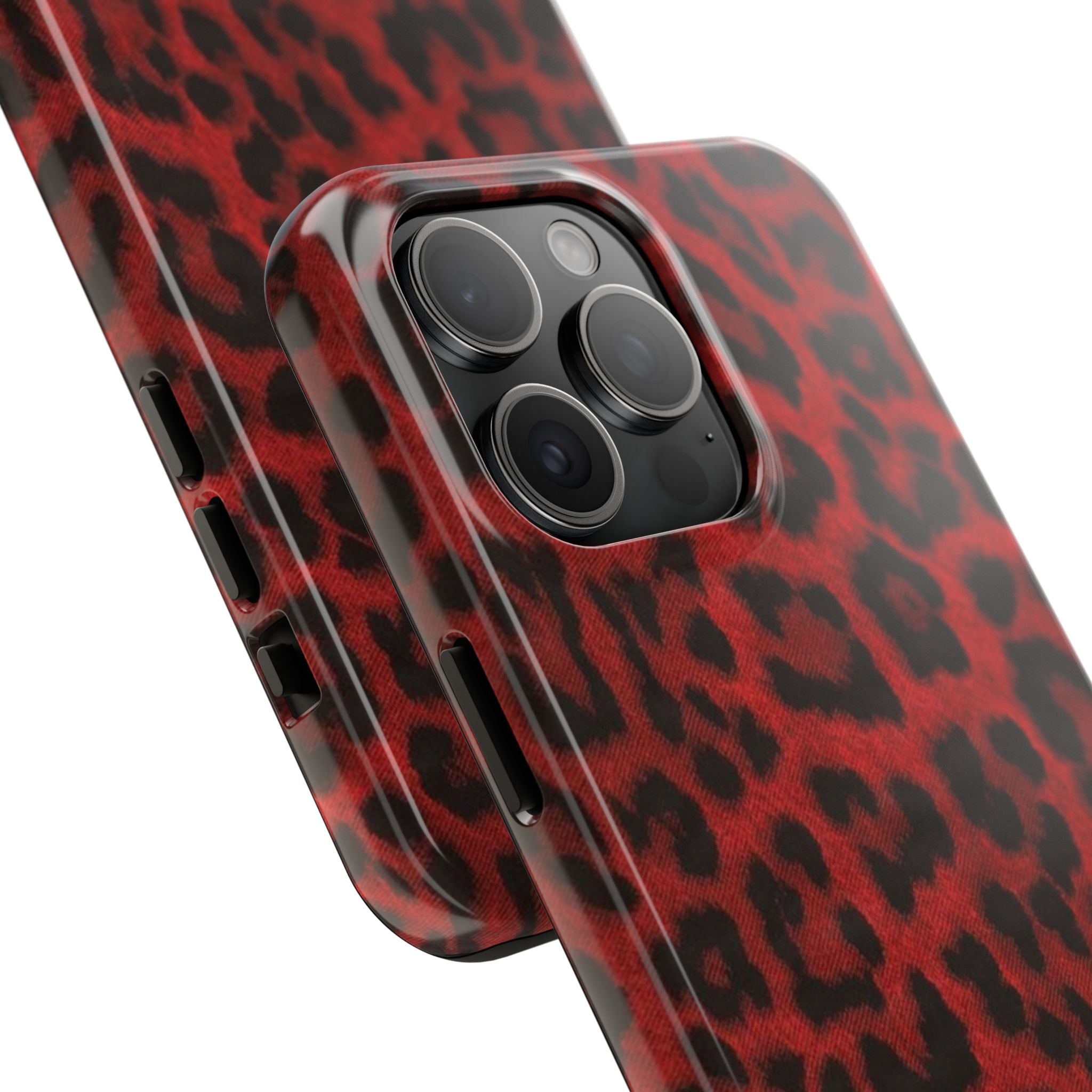 Red Cheetah Leopard Phone Case  - Tough Impact-Resistant Case