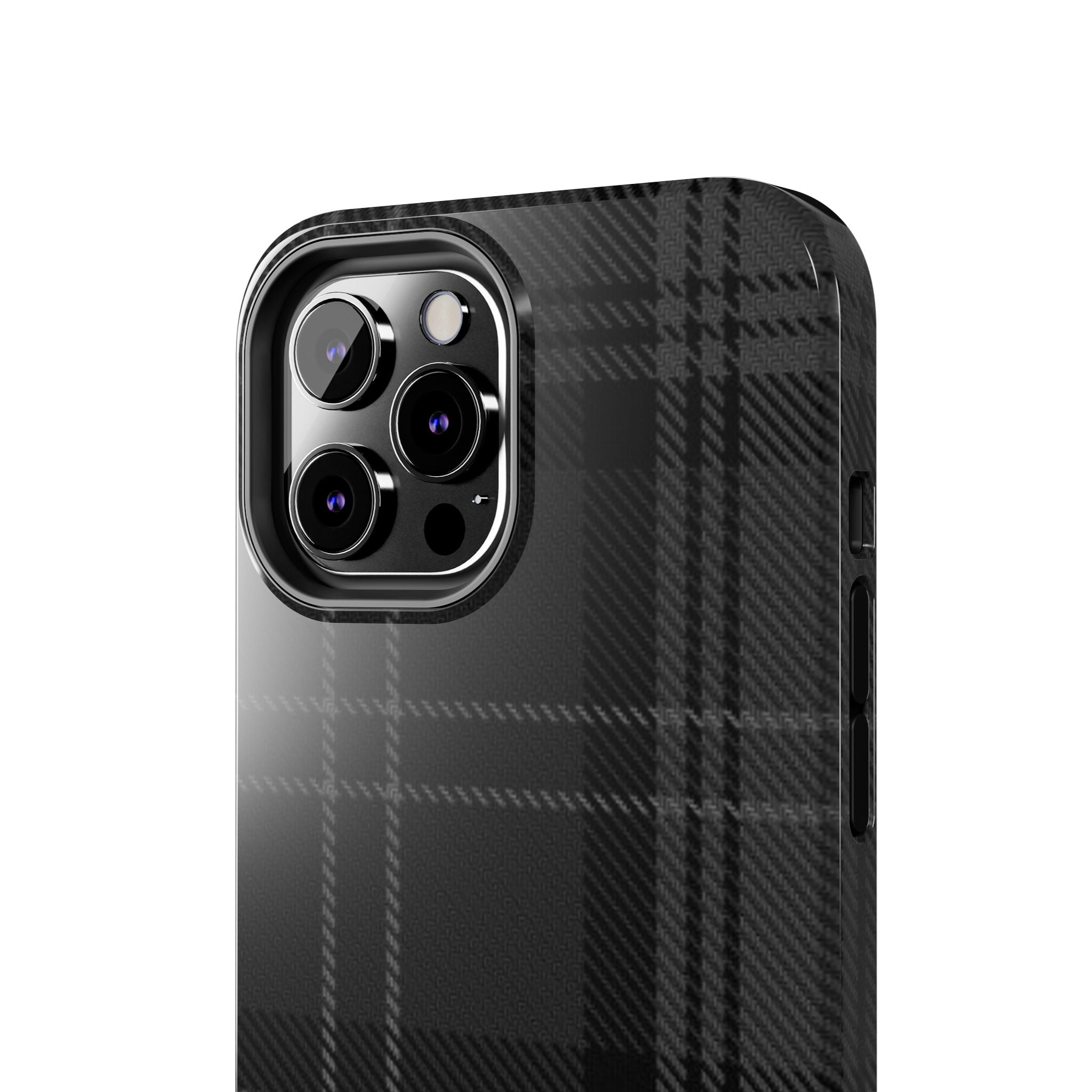 Black Plaid Phone Case  - Tough Impact-Resistant Case